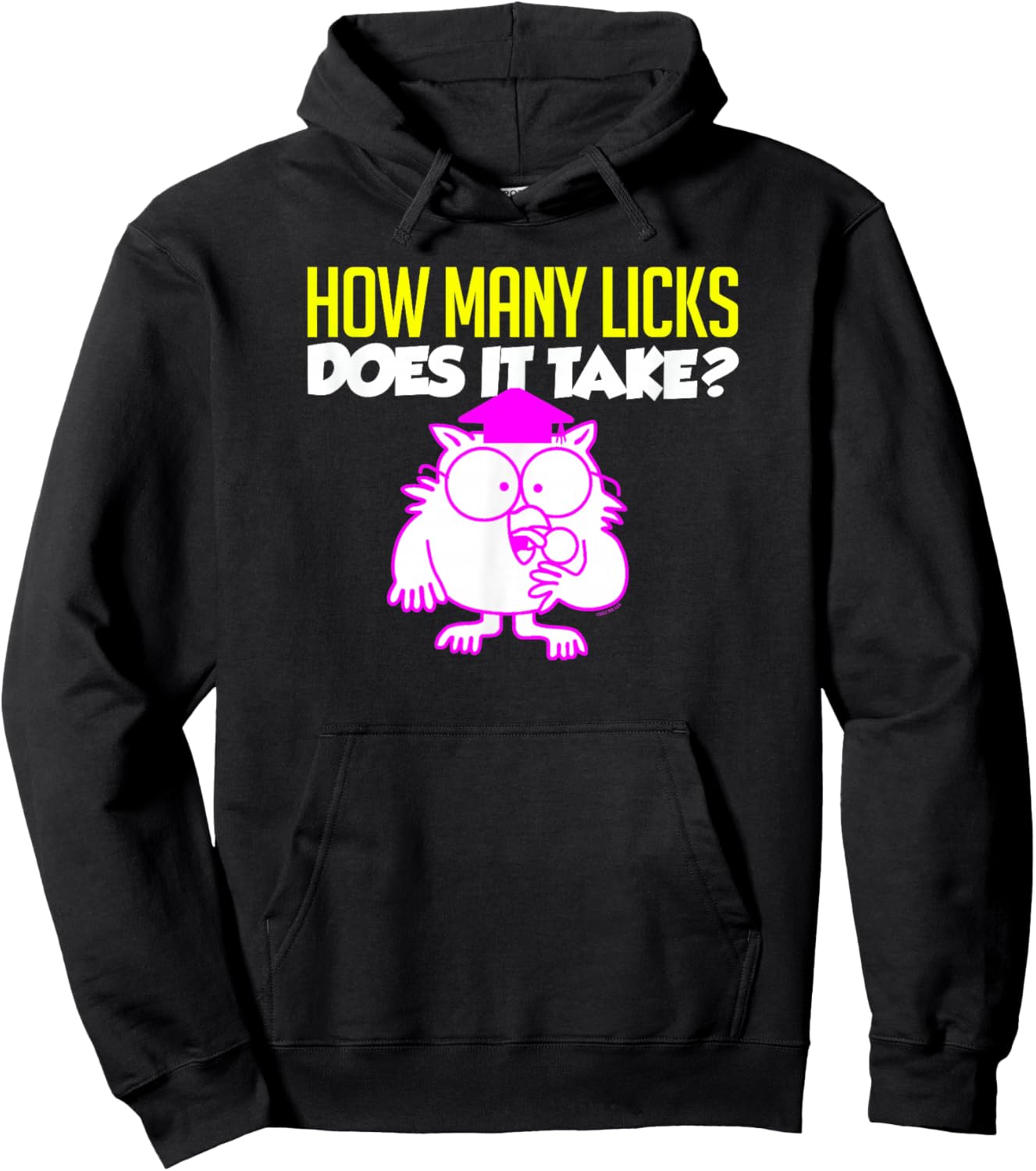 Tootsie Roll Pop Owl How Many Licks Does It Take? Hoodie - Hoodie | Black