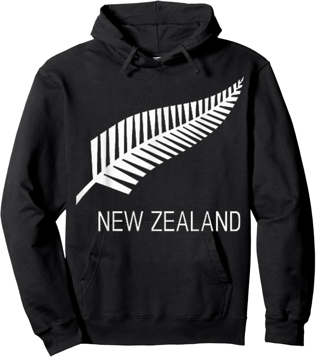 Black New Zealand Fern Shirt Black Proud Kiwi NZ Rugby Hoodie - Hoodie | Black