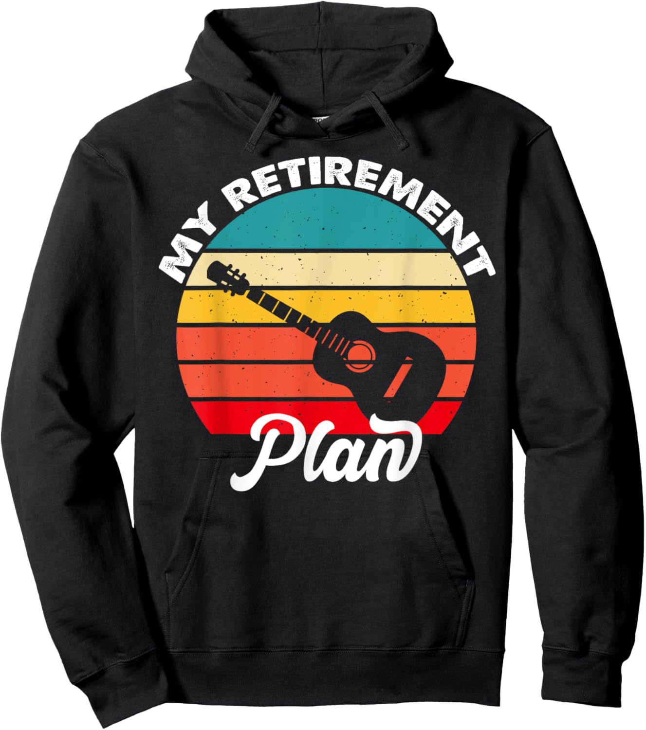 My Retirement Plan Guitar Players Hoodie - Hoodie | Black