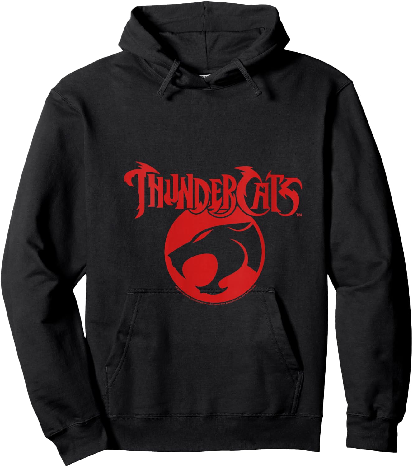 Thundercats Red Vintage Classic Logo V-Neck Hoodie - Hoodie | Black