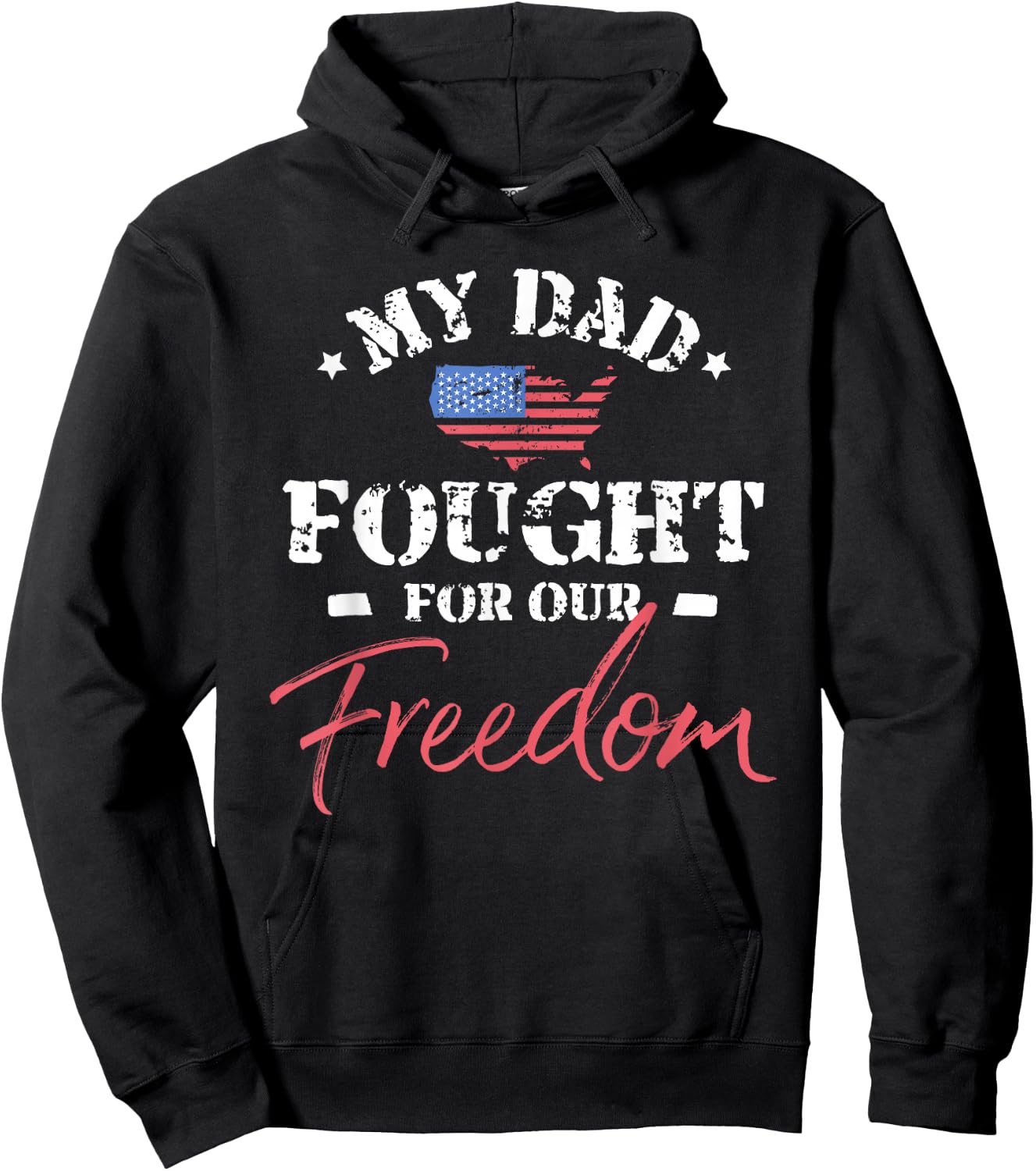 My Dad Is a Veteran Hoodie - Hoodie | Black