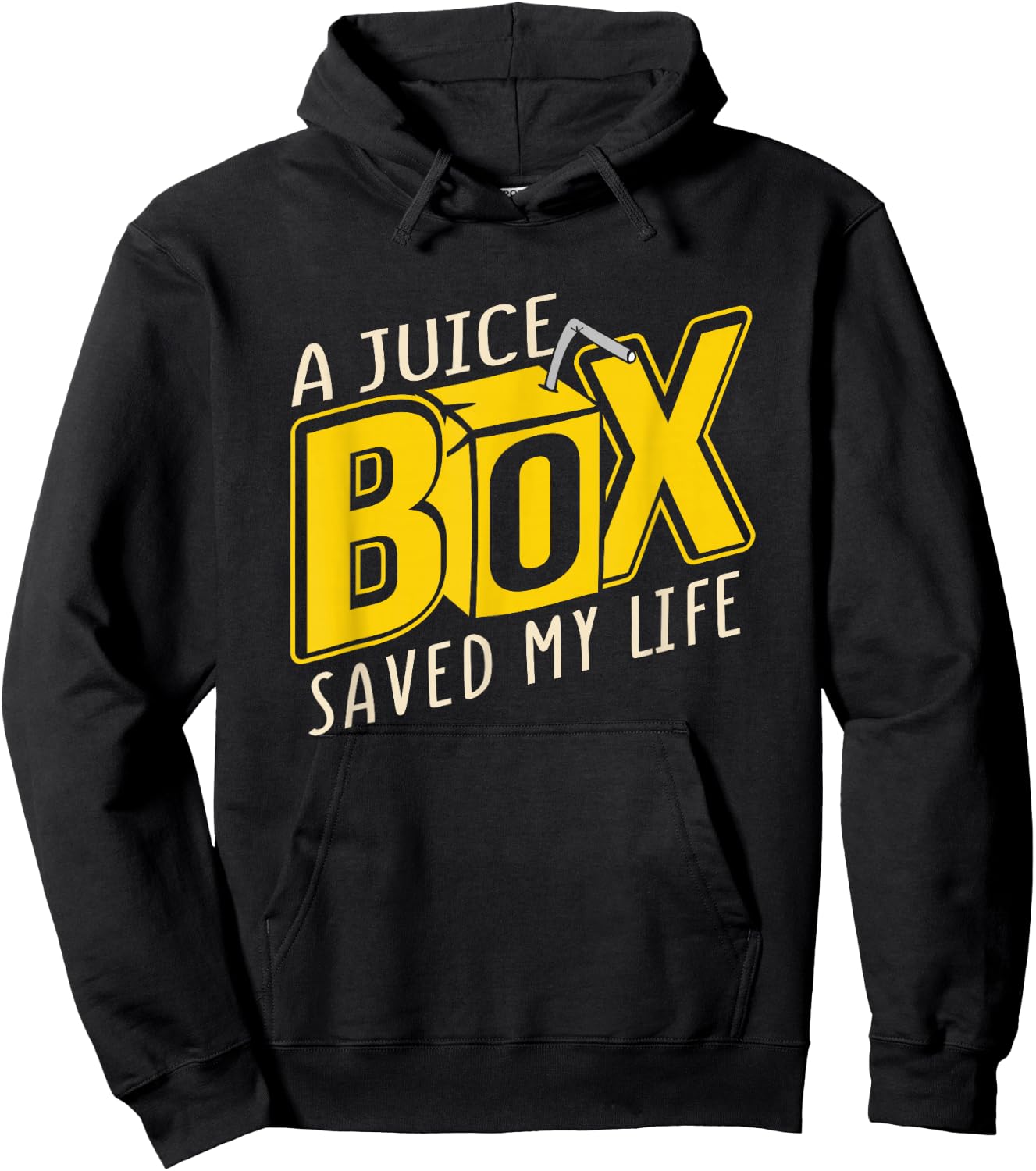 A Juice Box Saved My Life Funny Diabetes Educator Hoodie - Hoodie | Black
