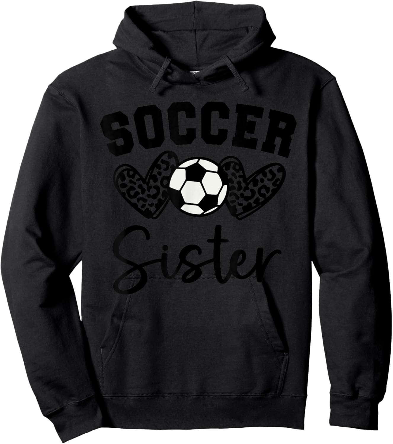Soccer Sister Matching Family Soccer Hoodie - Hoodie | Black