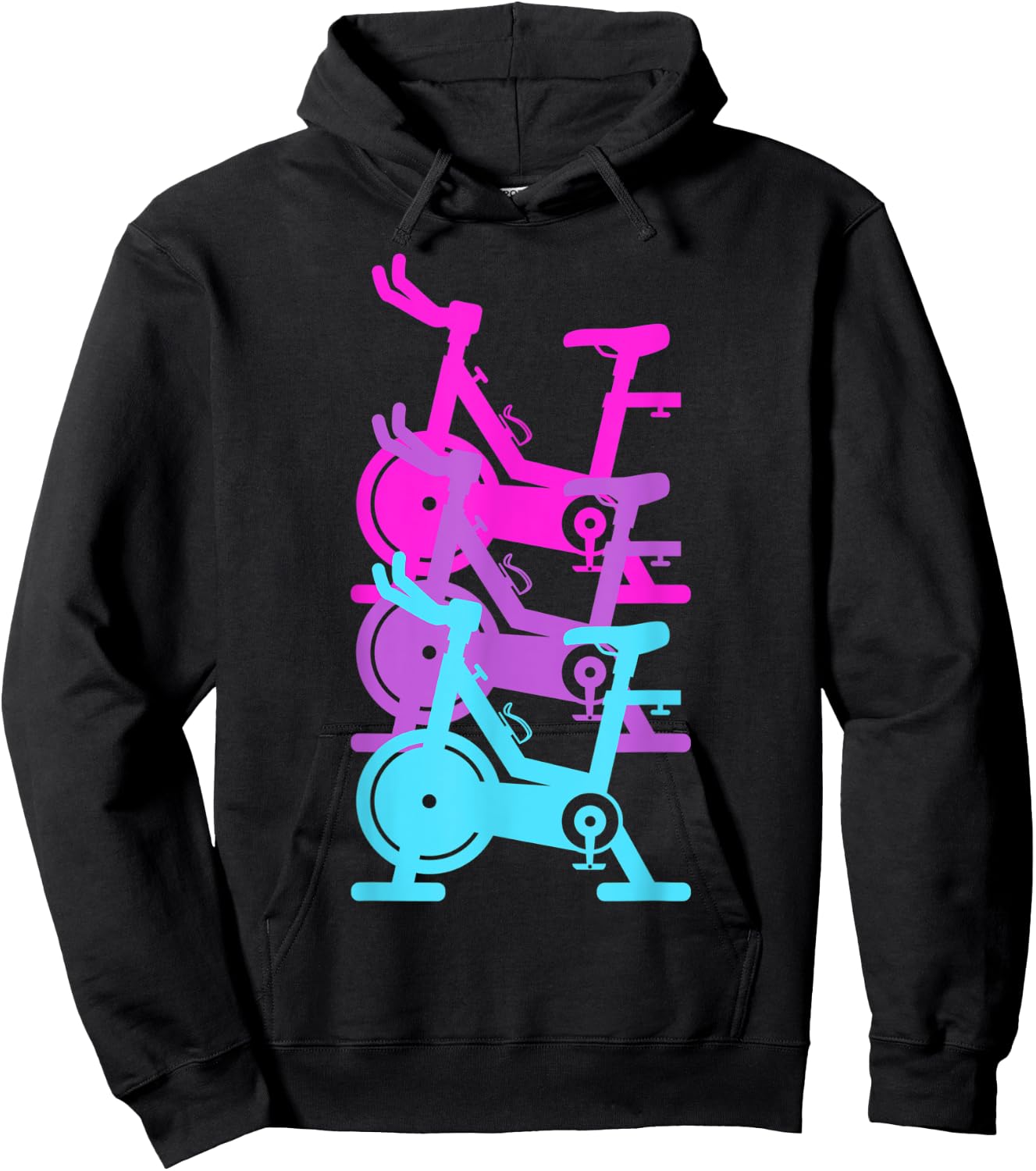 Cool Spin Class Gym Workout Spinning Exercise Bike Cycling Hoodie - Hoodie | Black