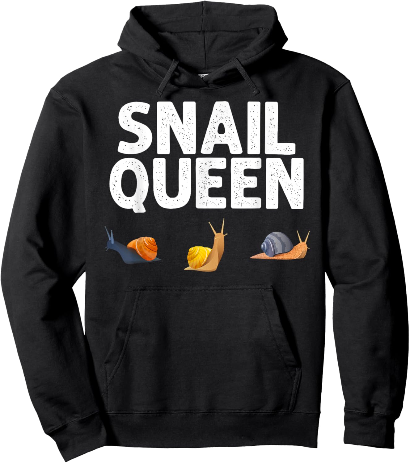 Snails Design Grandma Slow Gastropod Slug Lovers Hoodie - Hoodie | Black