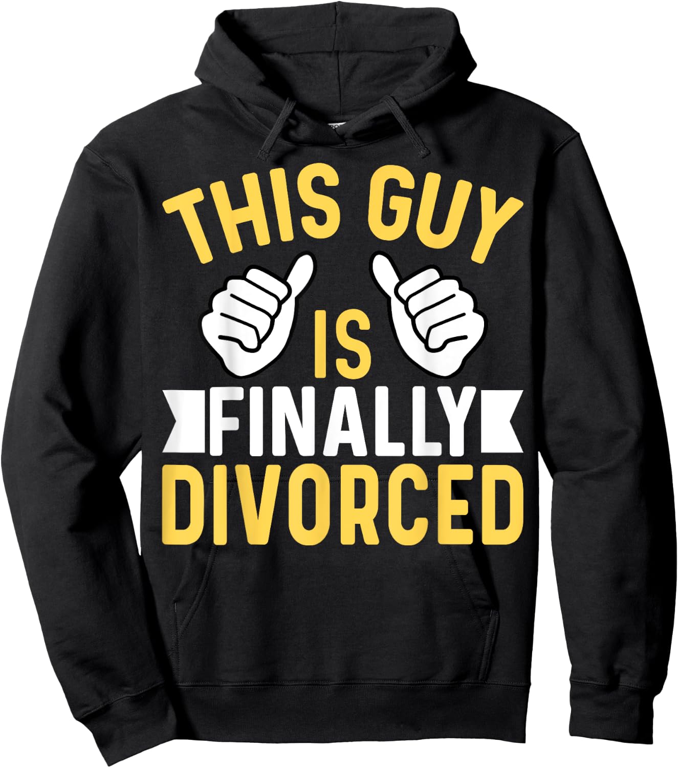 This Guy Is Finally Divorced - Divorce Party Divorcee Men Hoodie - Hoodie | Black
