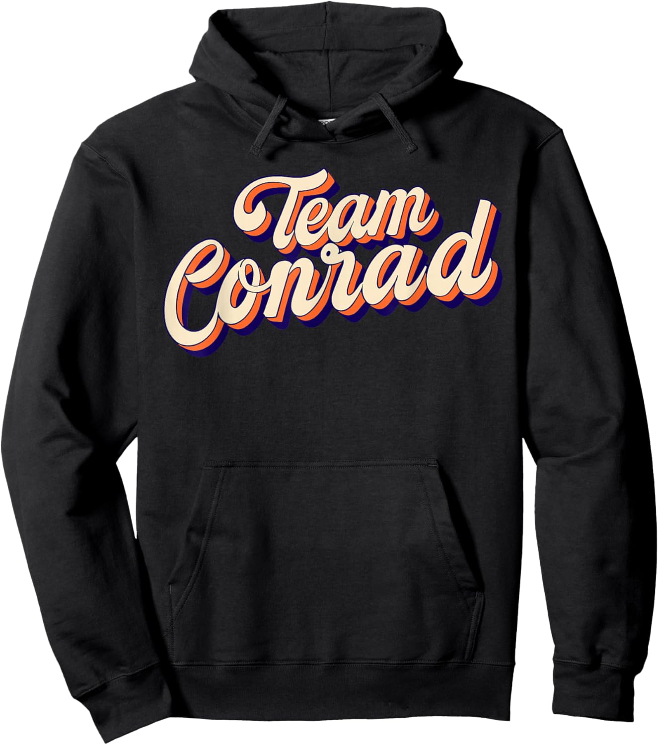 Team Conrad Retro Groovy Hoodie - Hoodie | Black