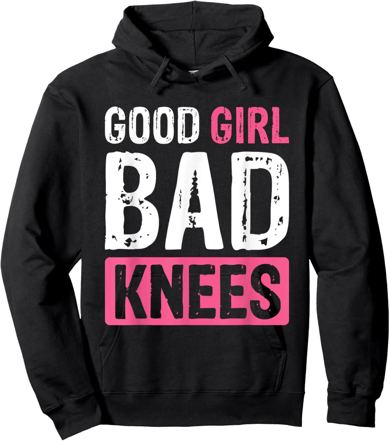 Good Girl Bad Knees Hoodie - Hoodie | Black