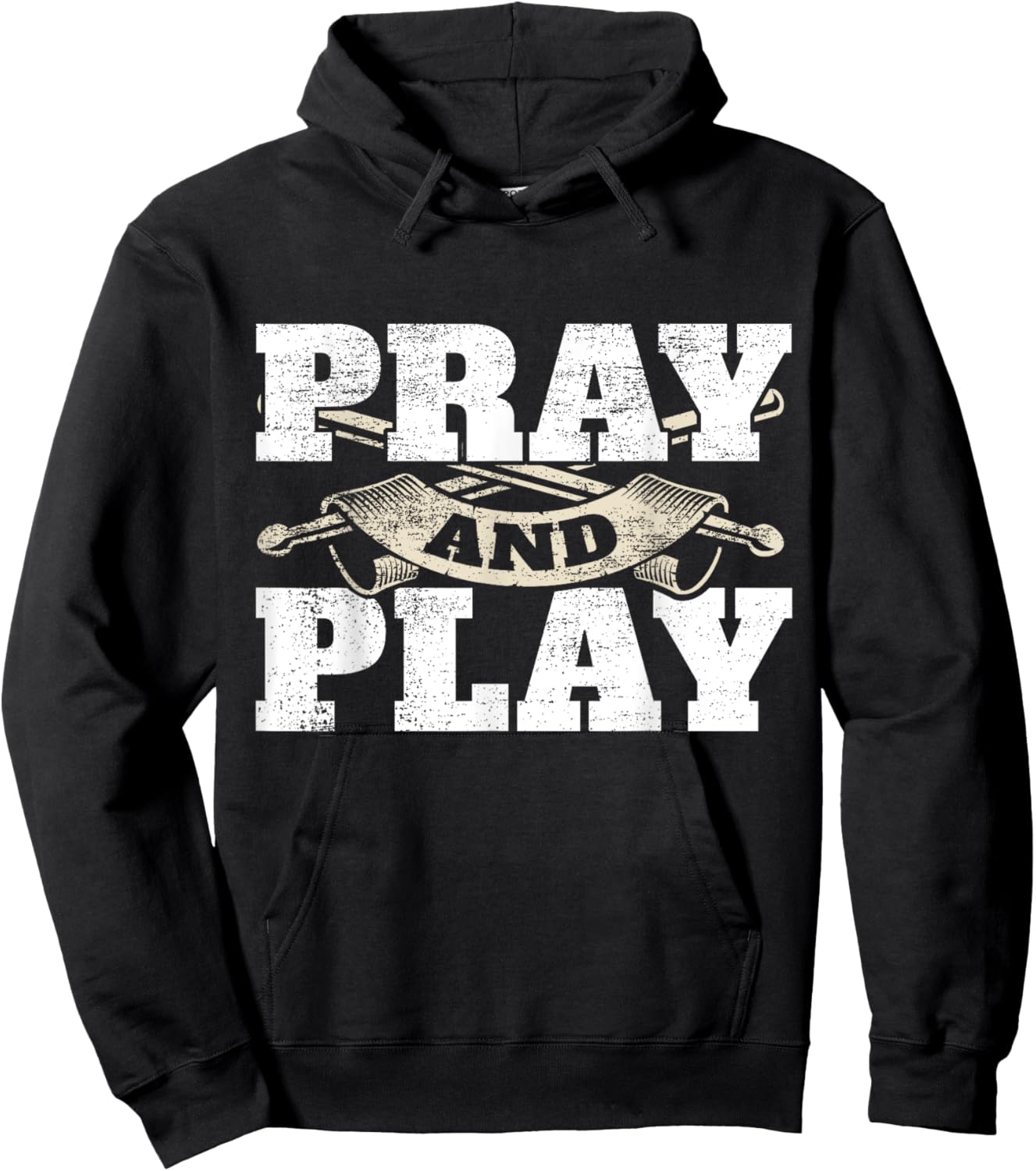 Christian Worship Band Pray & Play Drums Christian Drummer Hoodie - Hoodie | Black