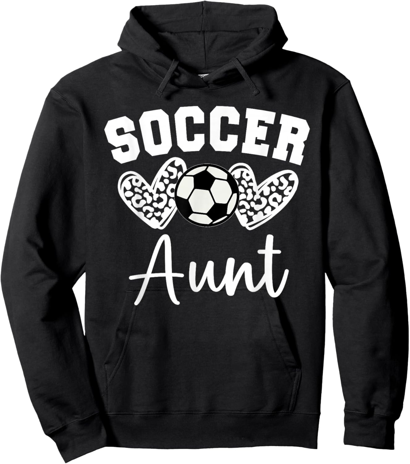Soccer Aunt Matching Family Soccer Hoodie - Hoodie | Black