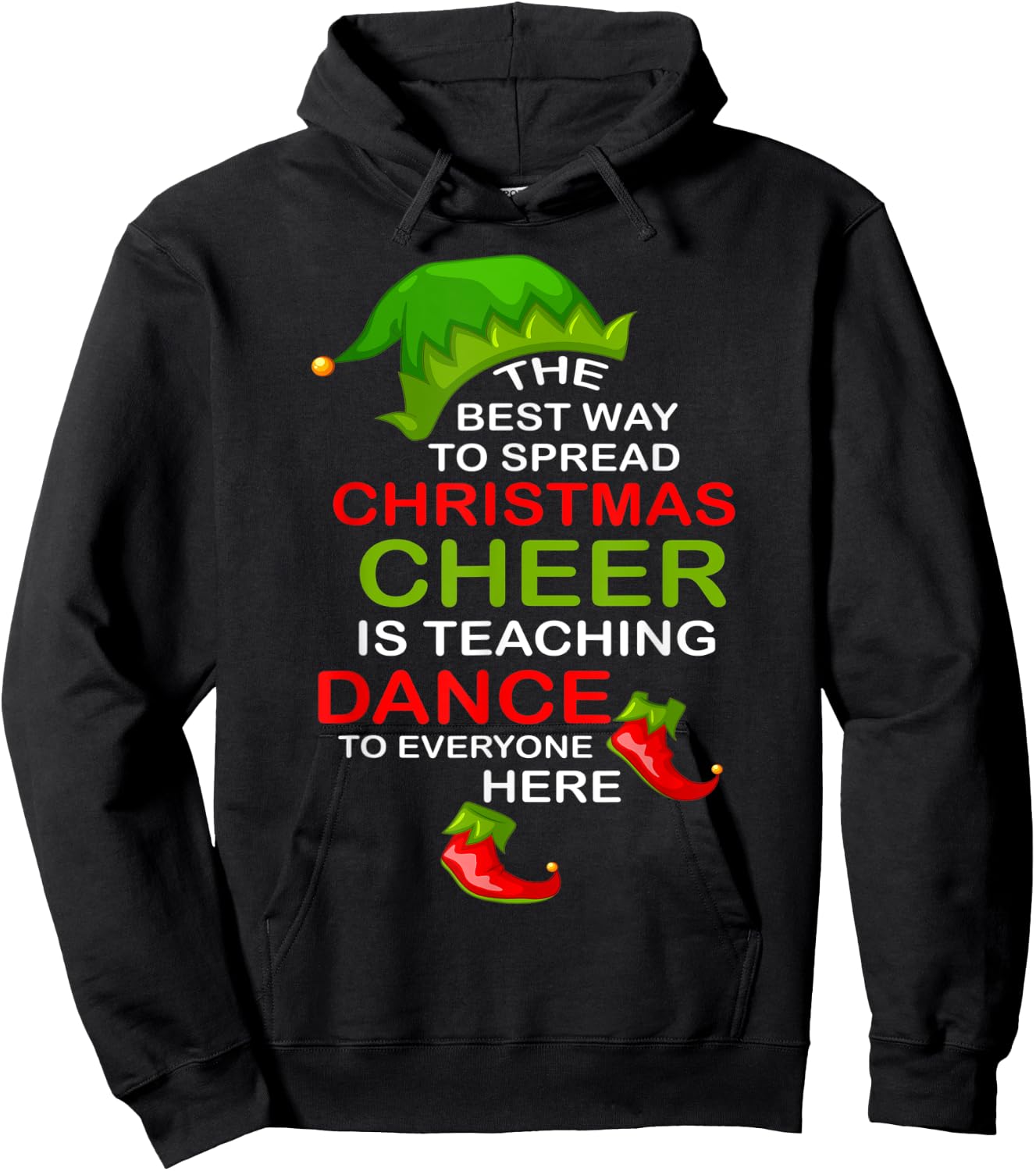 Dancer Funny Christmas Pajamas For Dance Teacher Hoodie - Hoodie | Black