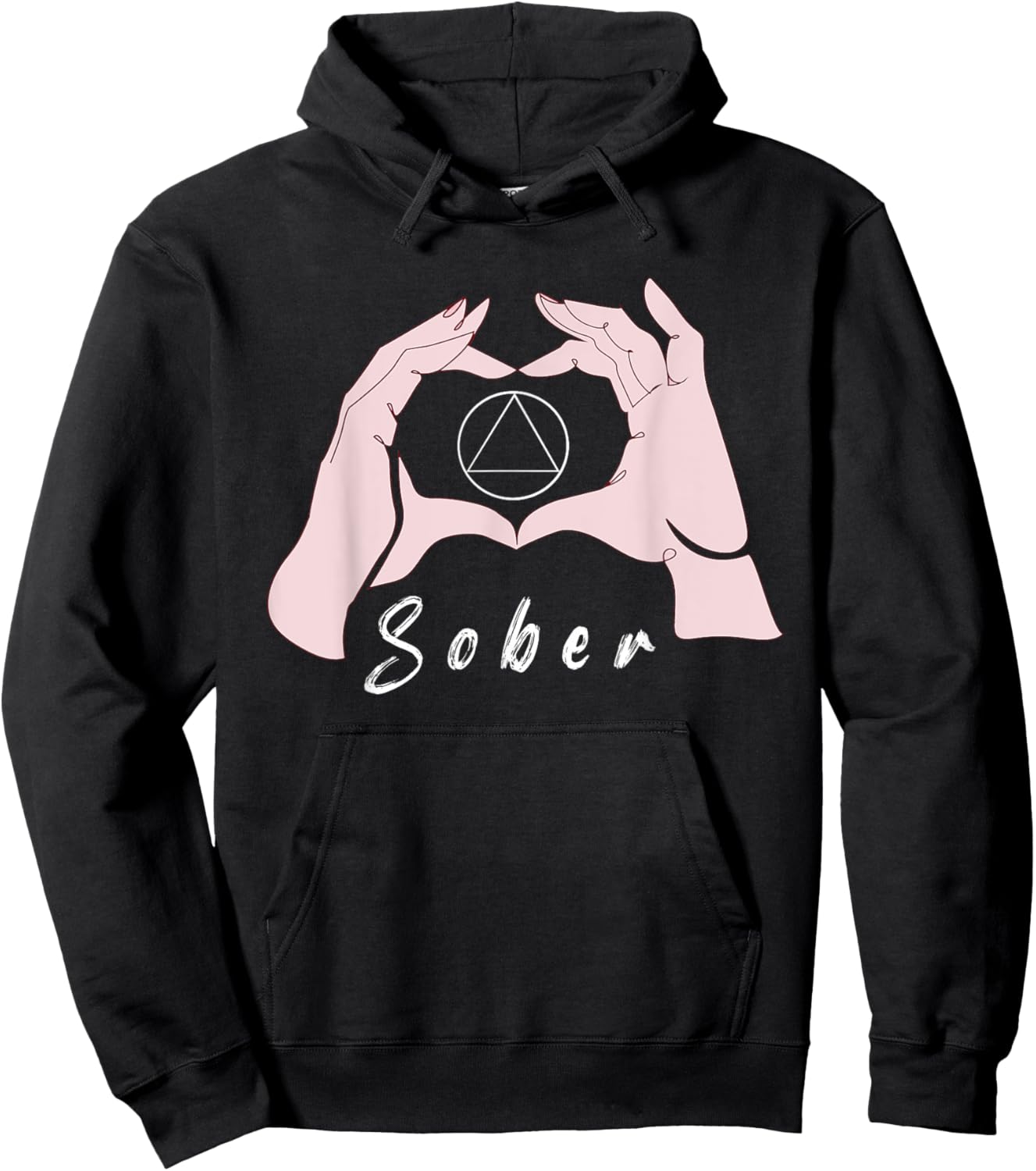 Sober Alcoholic Abstinence 12 Step Recovery NA Sobriety Hoodie - Hoodie | Black