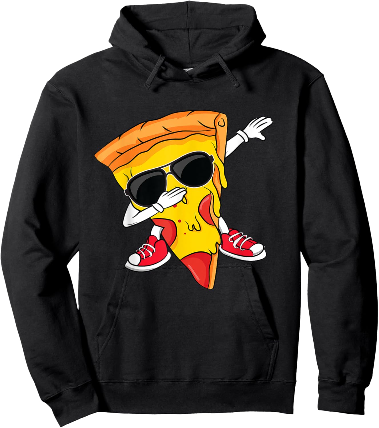 Dabbing Pizza Slice Dance Pizza Toddler Boy Dancing Pizza Hoodie - Hoodie | Black