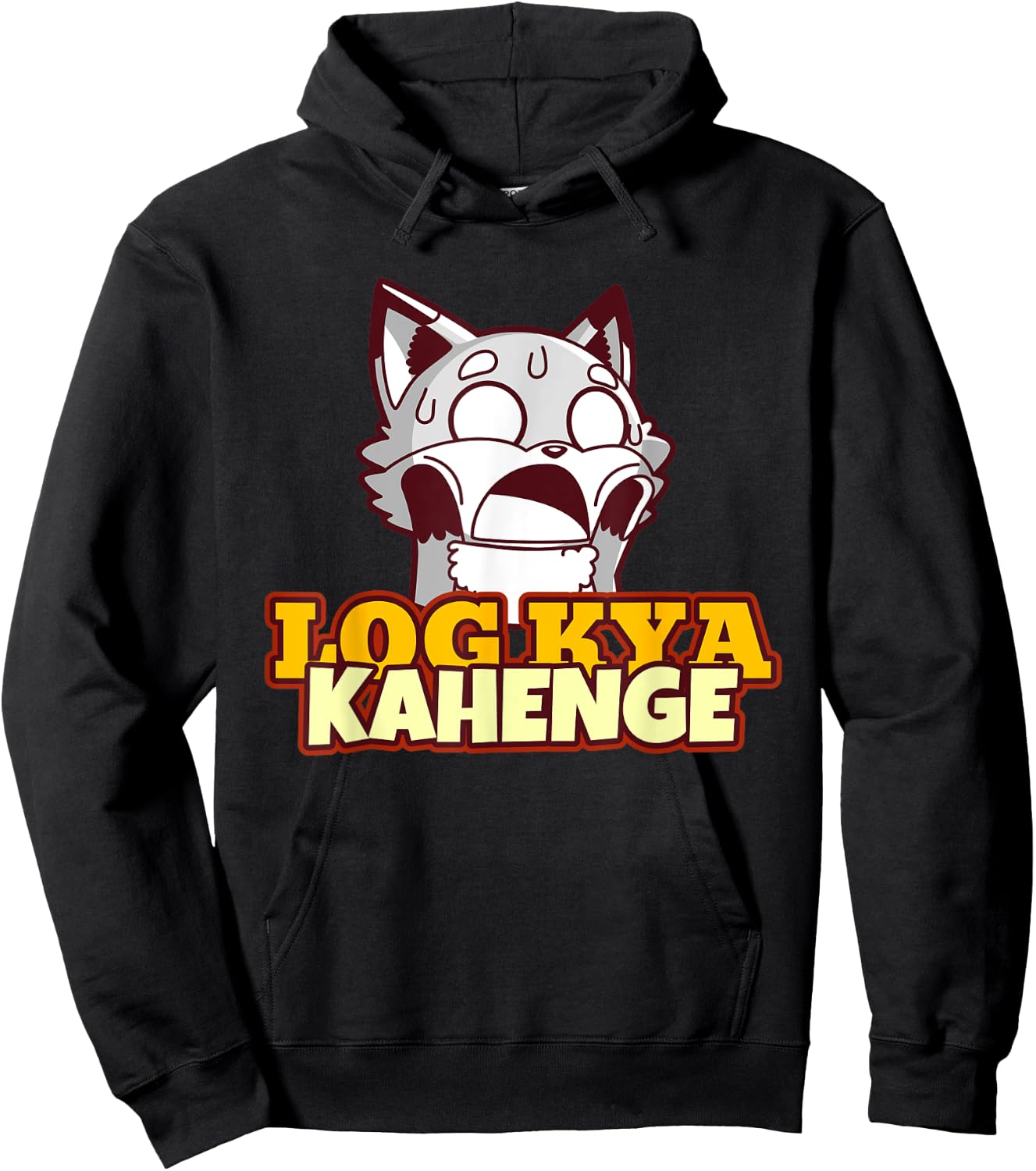 Funny Desi Log Kya Kahenge Sarcastic Bollywood Hoodie - Hoodie | Black