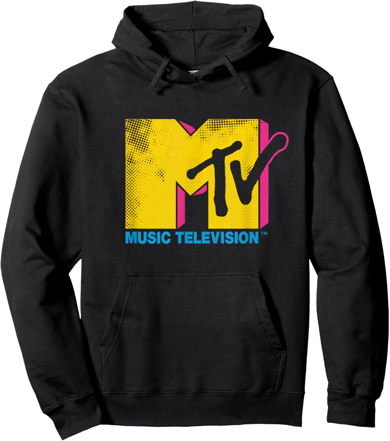 Mademark x MTV - MTV Logo Pop Art Graphic Hoodie - Hoodie | Black