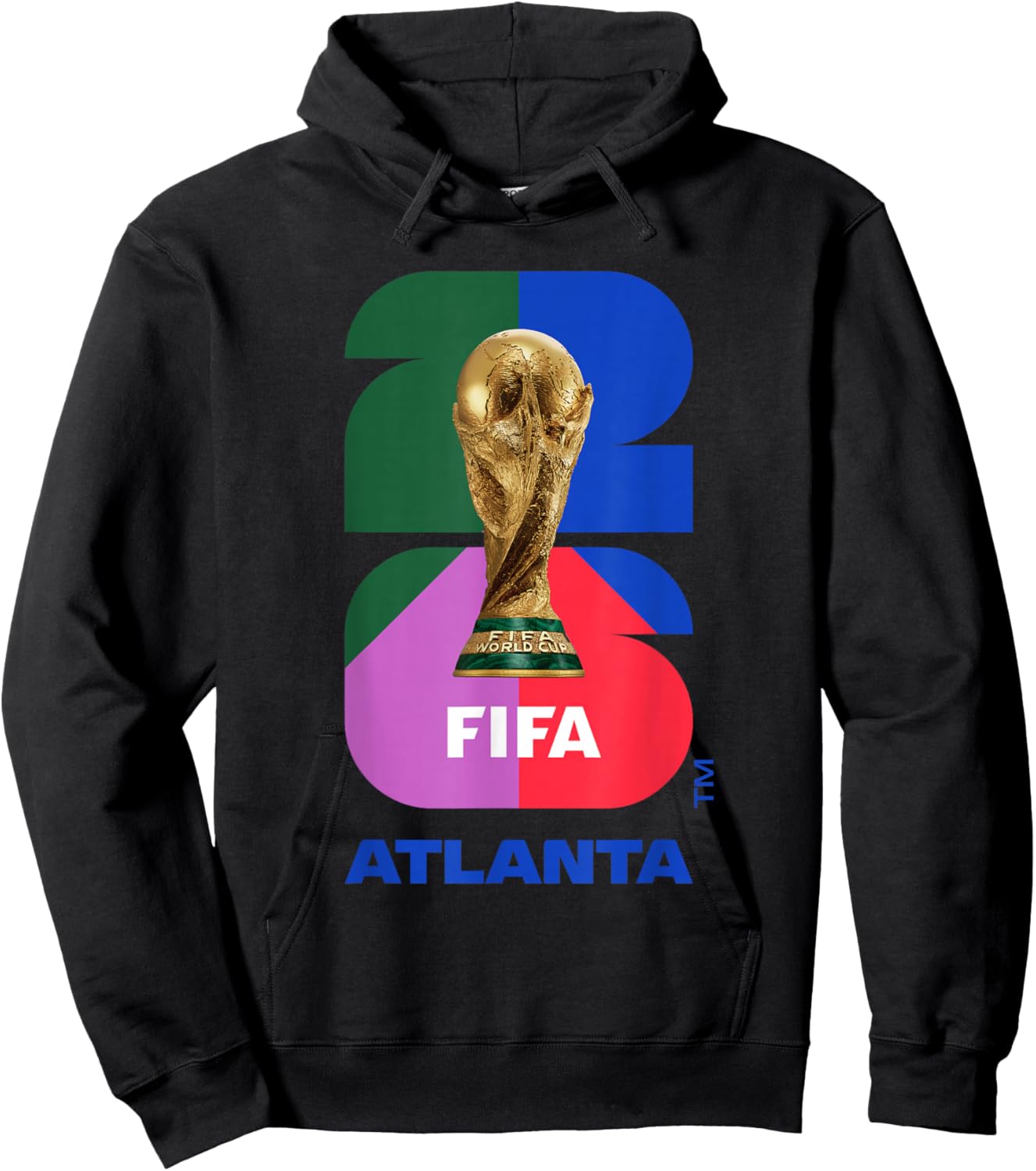 FIFA World CUP26 Atlanta Trophy Color Hoodie - Hoodie | Black