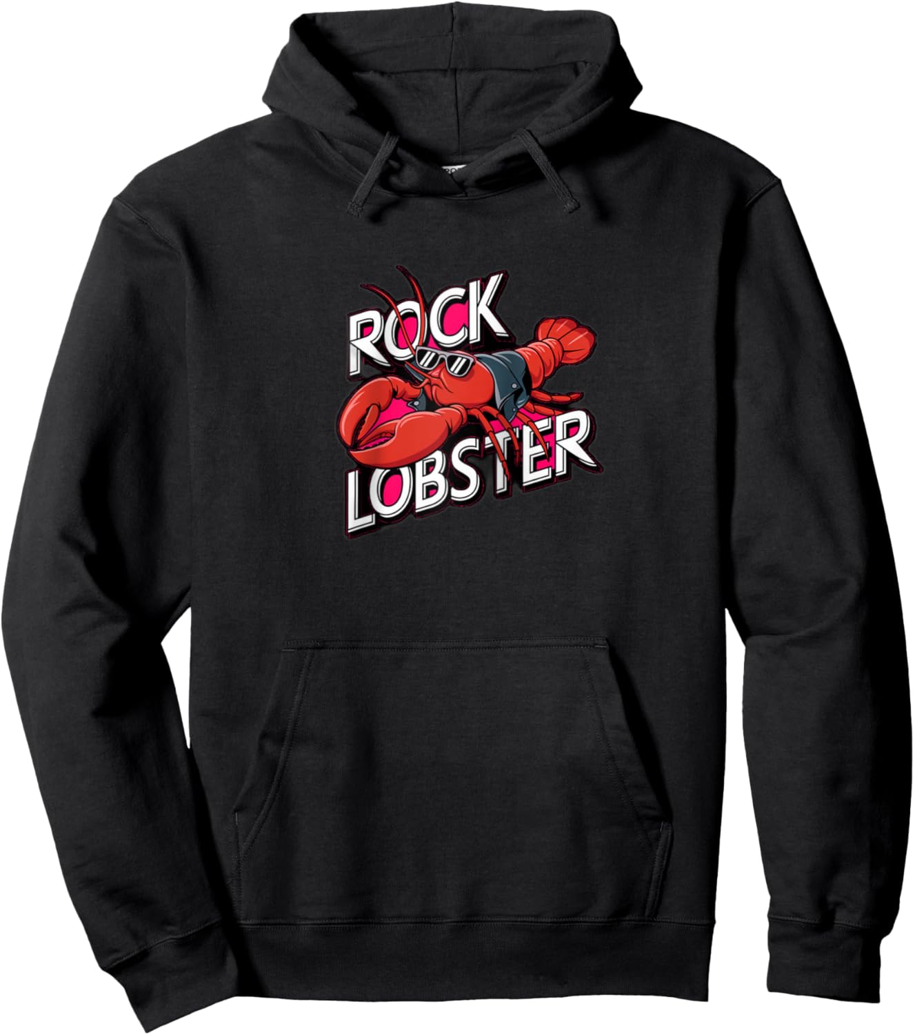 Rock Lobster Raglan Baseball Hoodie - Hoodie | Black