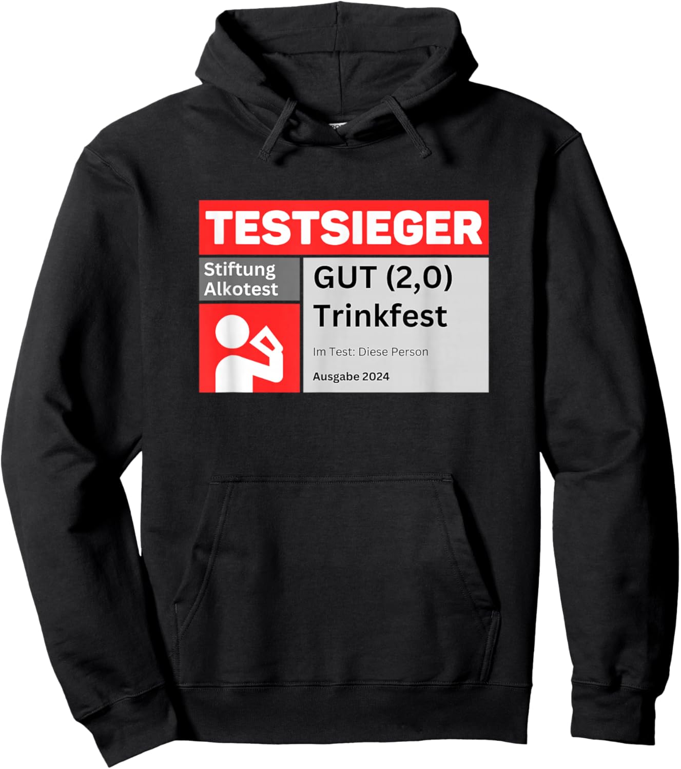 TESTSIEGER Stiftung Alkotest | Gut Trinkfest Malle Bumsbar Hoodie - Hoodie | Black