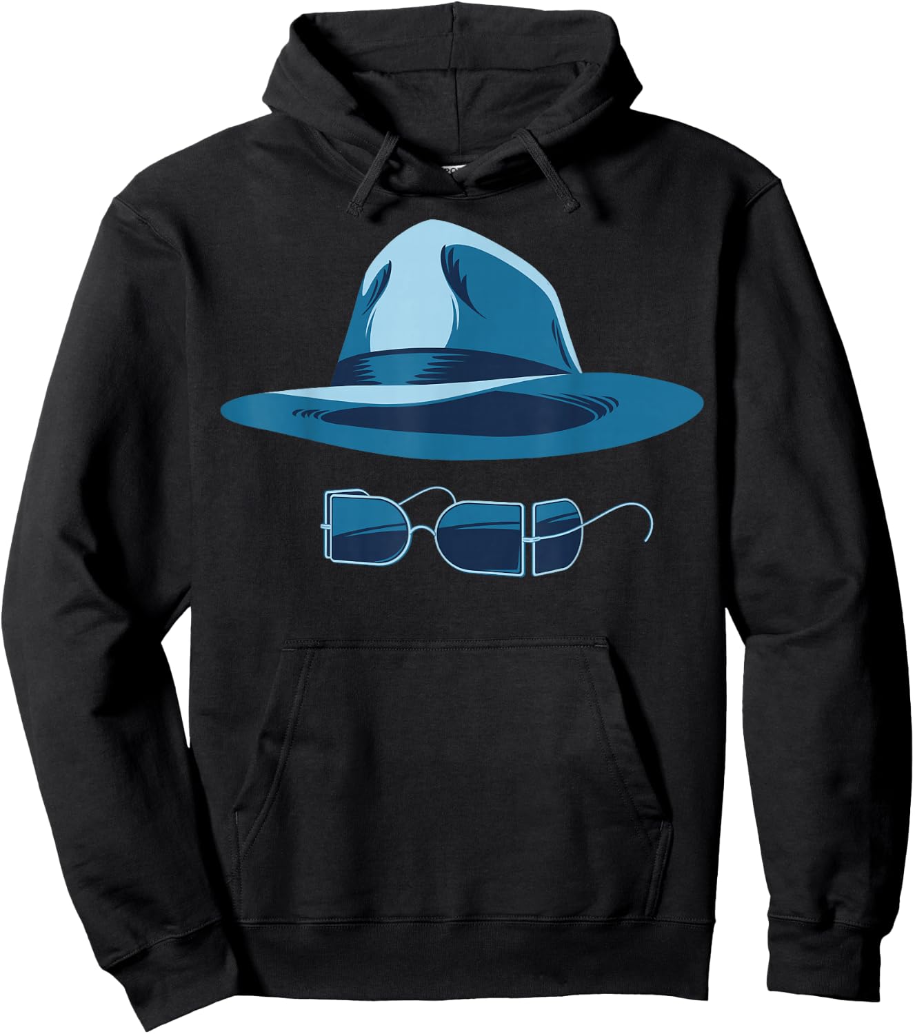 Universal Monsters The Invisible Man Hat And Glasses Hoodie - Hoodie | Black