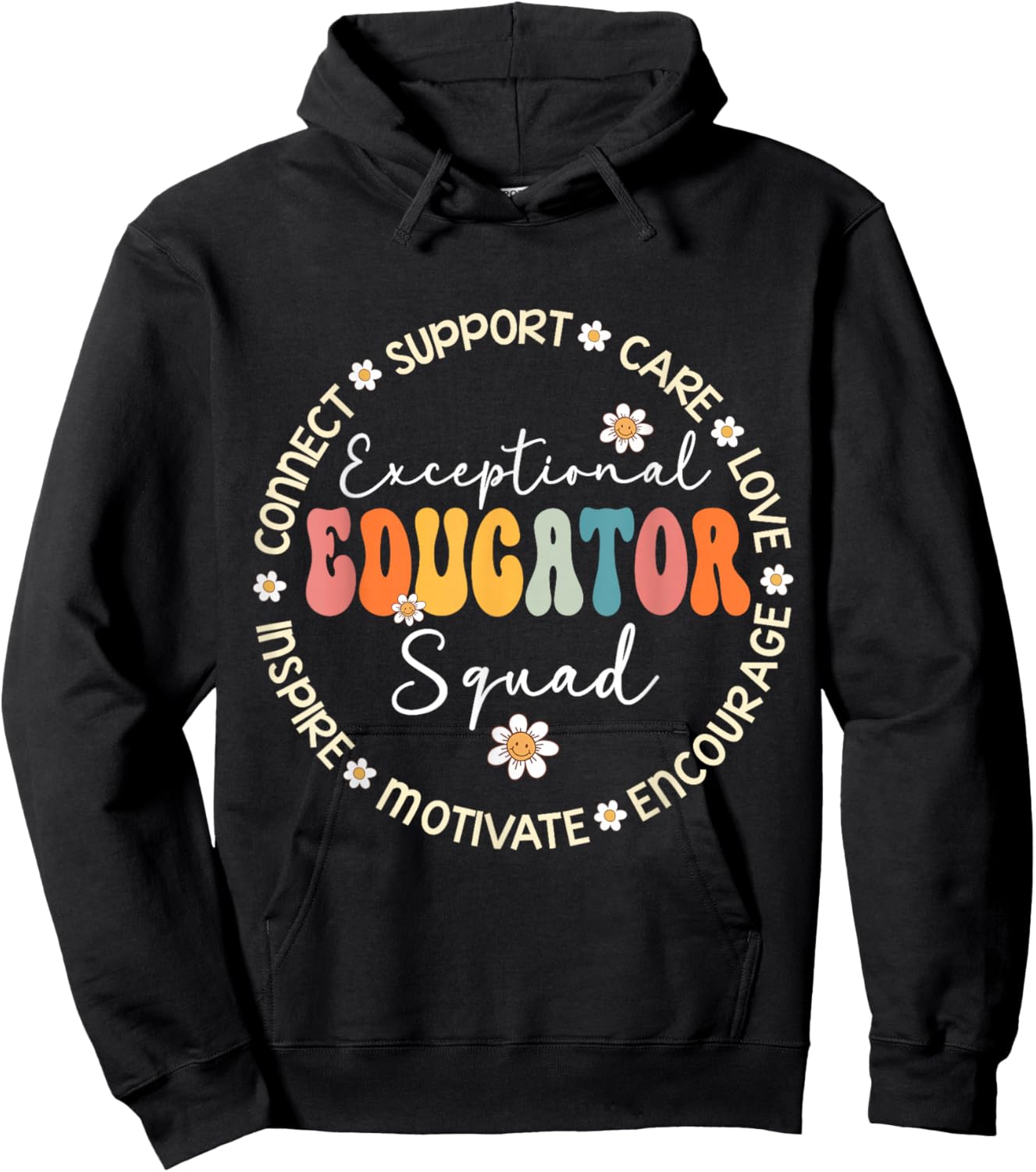 Exceptional Educator Squad Special Needs Education Teacher Hoodie - Hoodie | Black