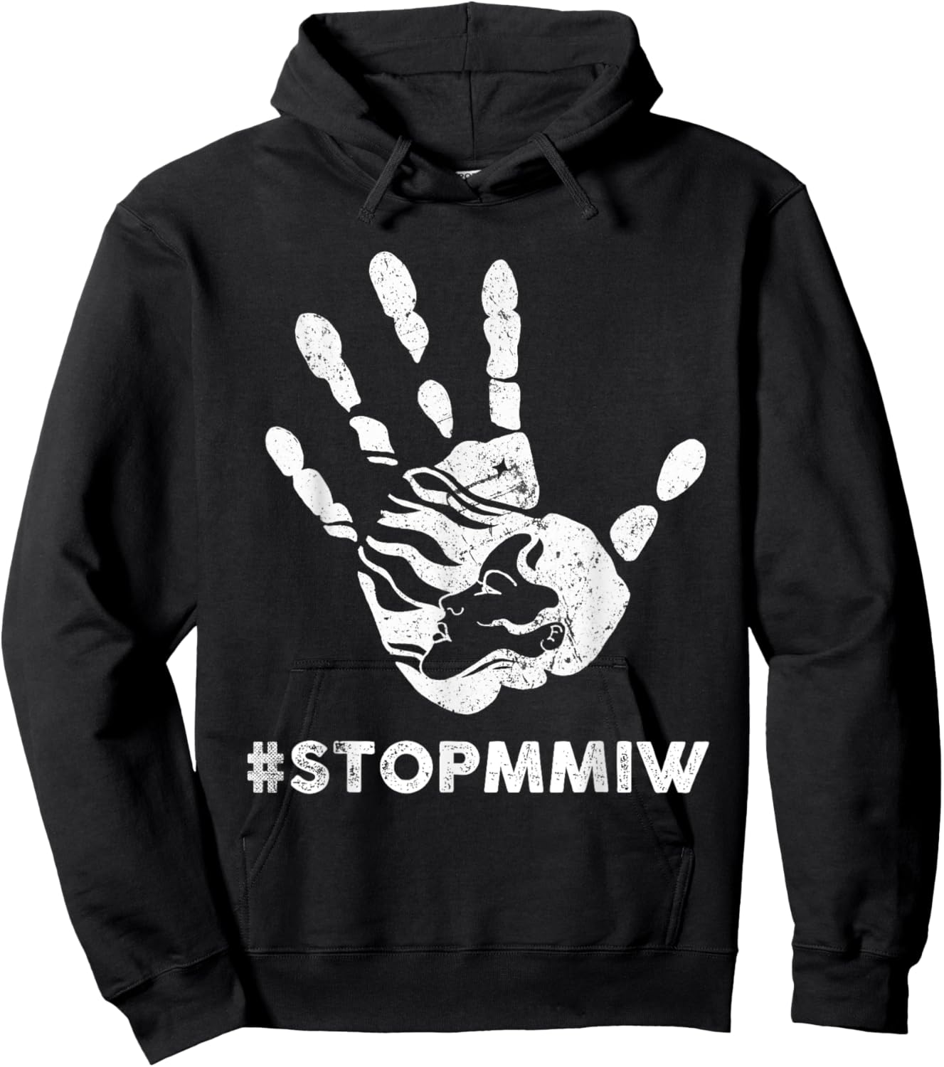 Stop MMIW American Indigenous Women Hoodie - Hoodie | Black