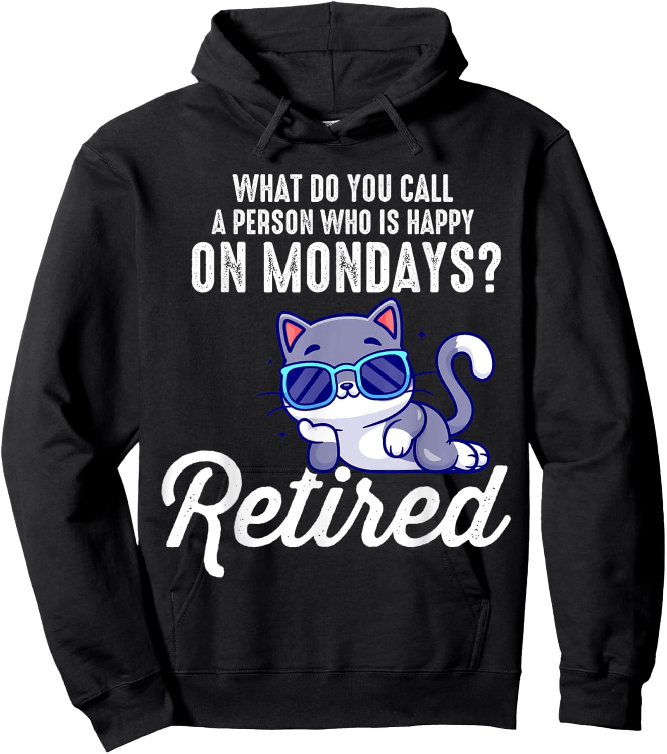 Funny Cat And Kitten Lover Retired Cat Retirement Part Gifts Hoodie - Hoodie | Black