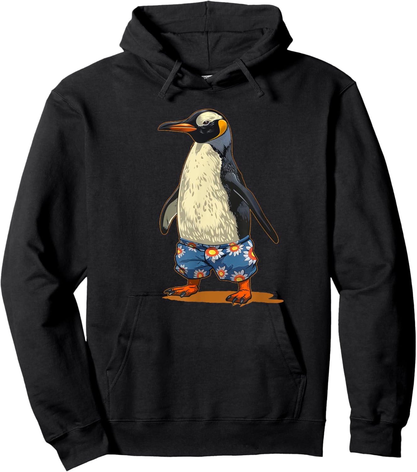Cool Summer emperor Penguin for Boys and Girls Hoodie - Hoodie | Black