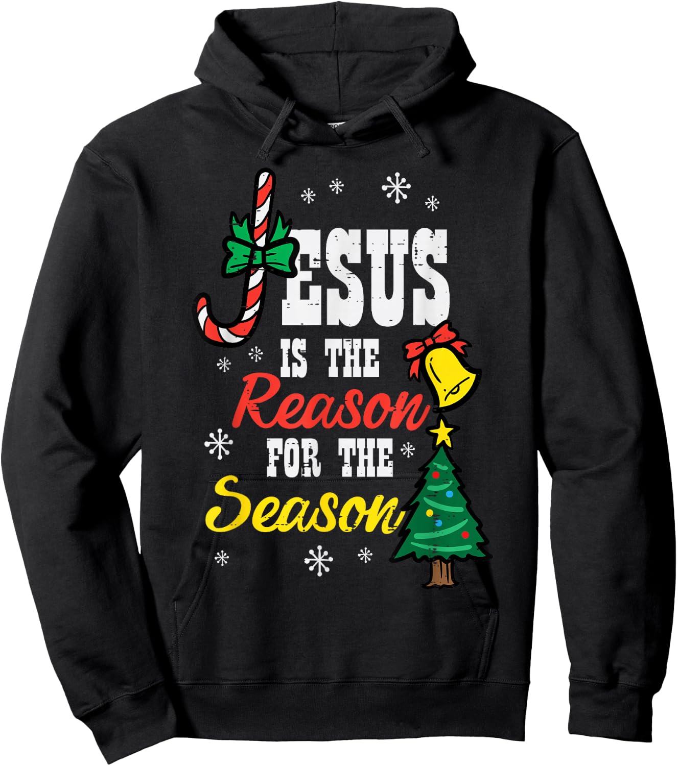 Jesus Reason For Season Christmas Christian Religious God Hoodie - Hoodie | Black
