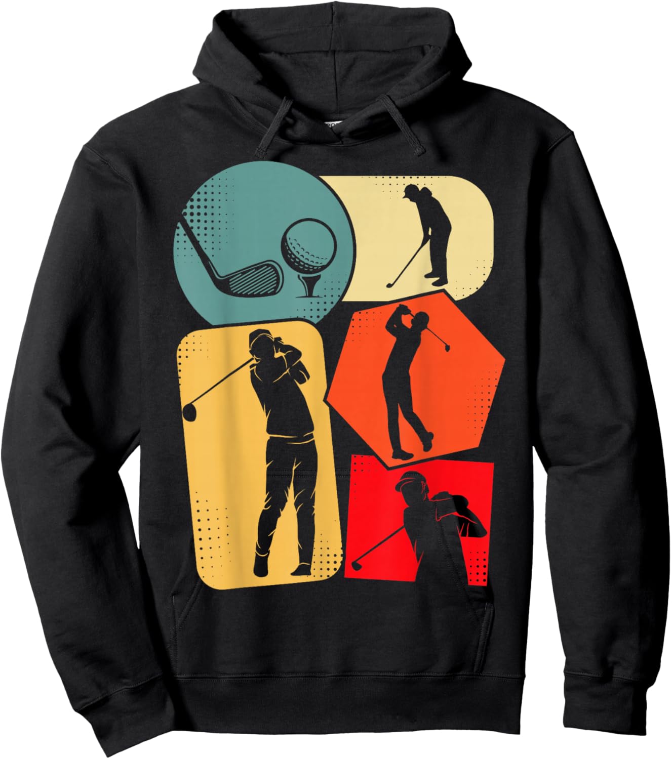 Golf Golfer Kids Boys Men Golfing Hoodie - Hoodie | Black