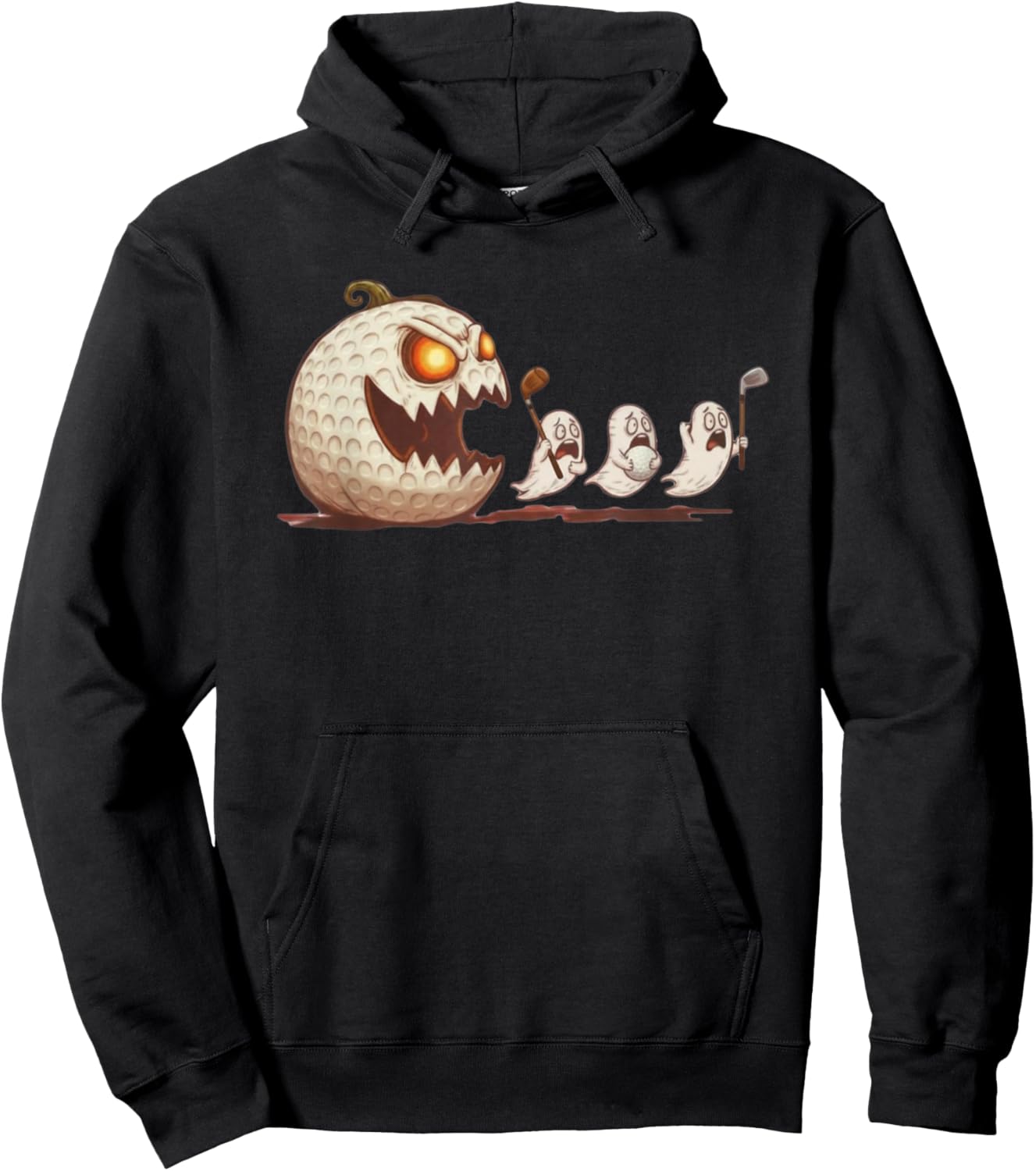 Funny Halloween Golf Golfer Hoodie - Hoodie | Black