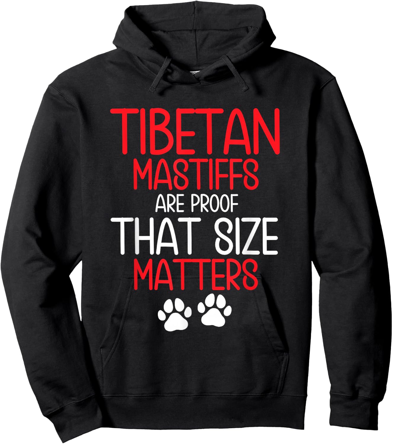 Tibetan Mastiff Food Dog Toys Dog Bed Tibetan Mastiff Hoodie - Hoodie | Black
