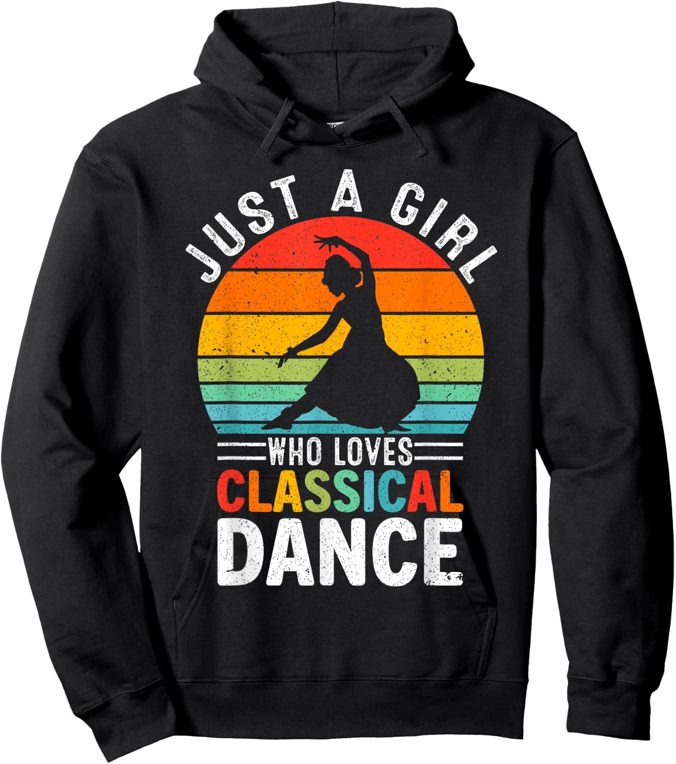 Just A Girl Who Love Classical Dance Indian Kathak Women Hoodie - Hoodie | Black
