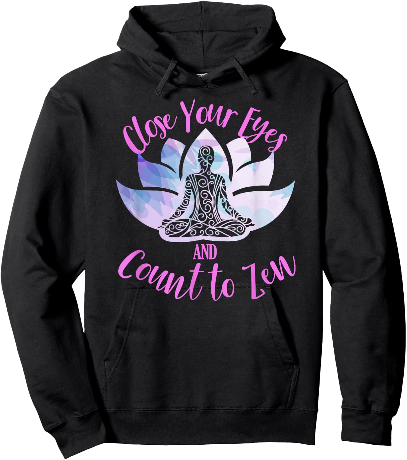 Count To Zen Buddhism Chakra Meditation Spiritual Yoga Lotus Hoodie - Hoodie | Black