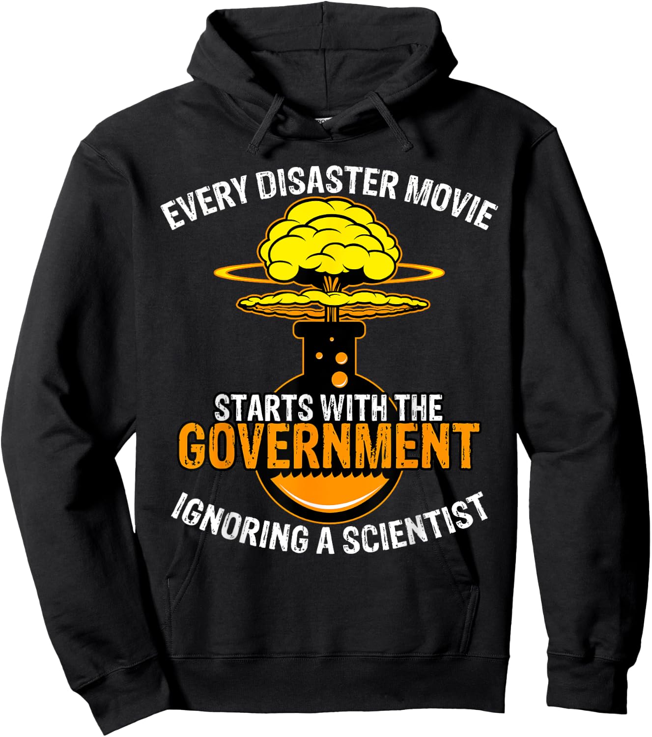 At The Start Of Every Disaster Movie Spoilers Mad Scientist Hoodie - Hoodie | Black