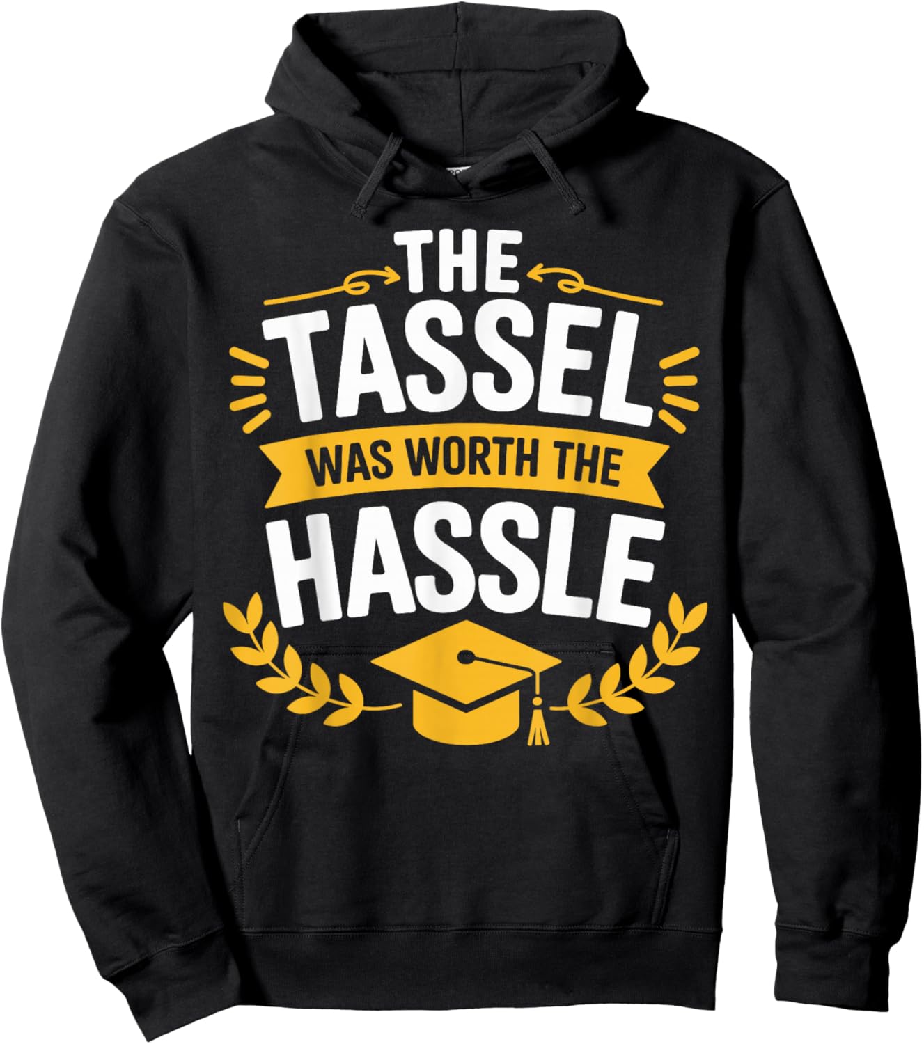 The Tassel Was Worth The Hassle Class Of 2026 Graduation Hoodie - Hoodie | Black