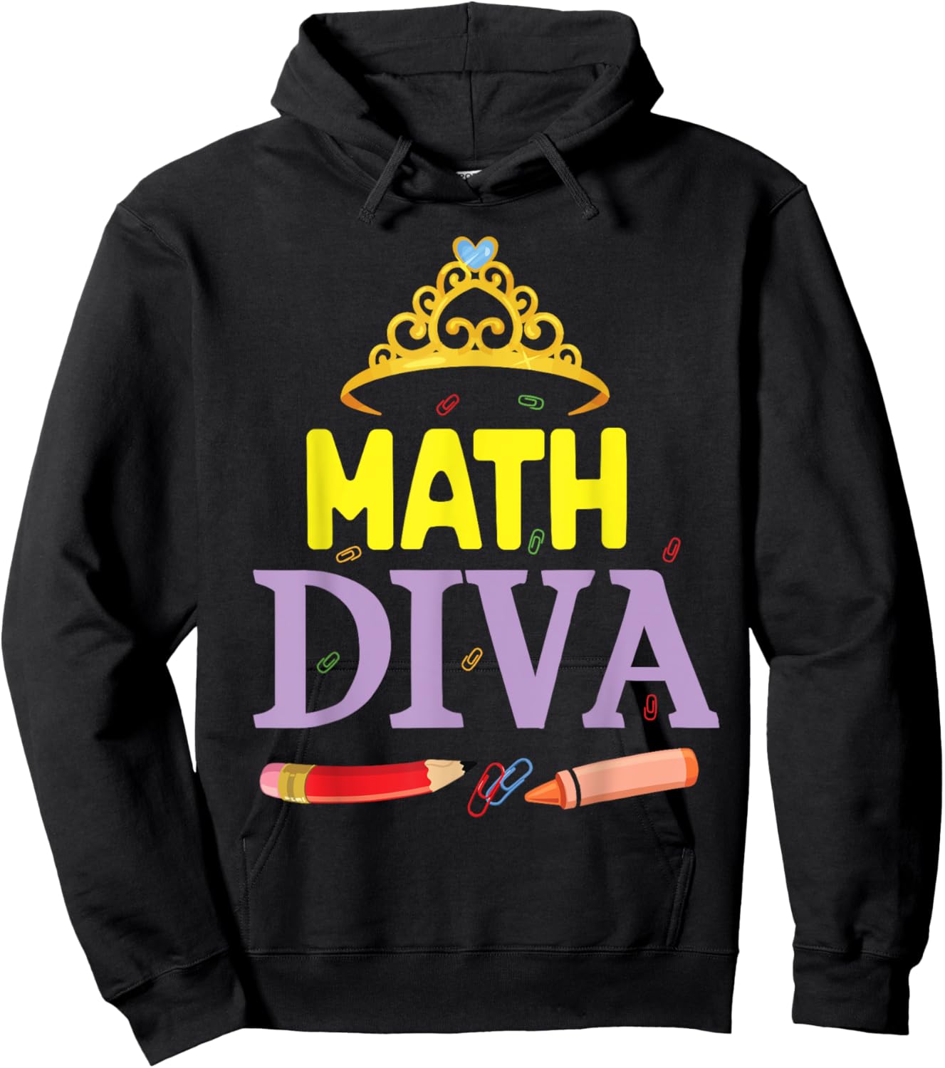 Math Diva Student Senior Teacher Happy Back To School Day Hoodie - Hoodie | Black