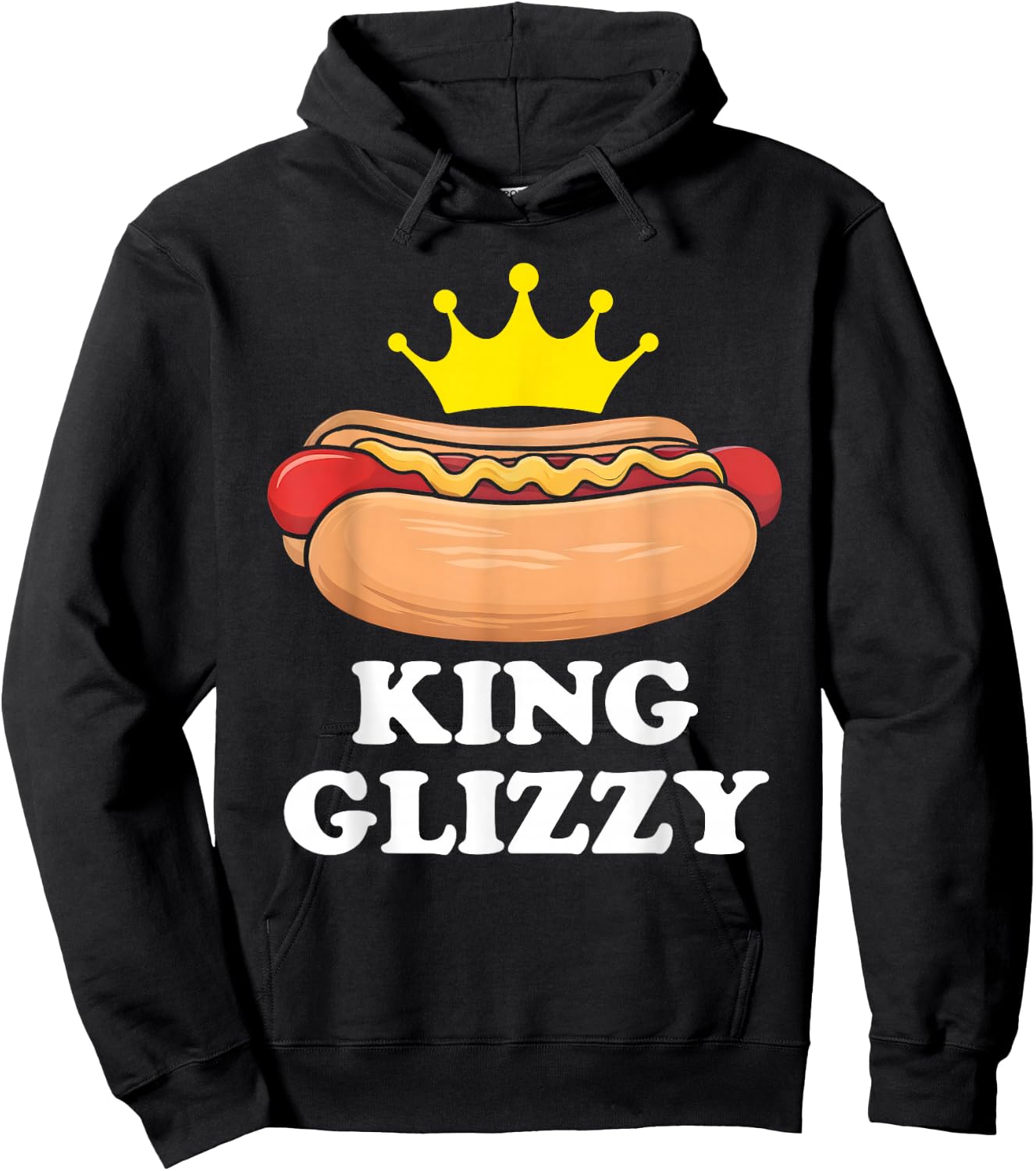 King Glizzy Funny Glizzy Gobbler Meme Hot Dog Women Kids Hoodie - Hoodie | Black