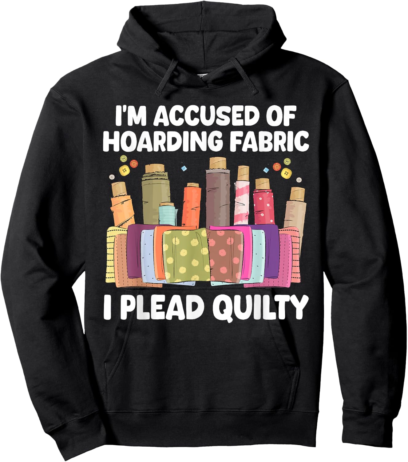Funny Quilting Art Women Sewer Quilt Sewing Quilter Hoodie - Hoodie | Black