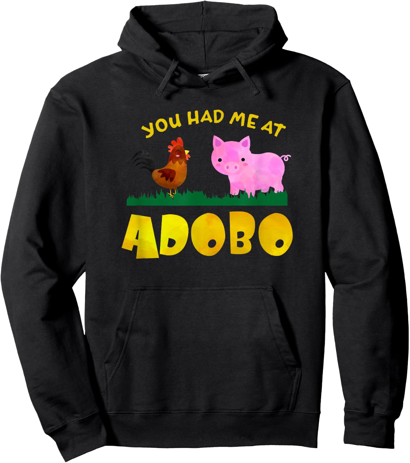 Funny Filipino You Had Me at Adobo Hoodie - Hoodie | Black