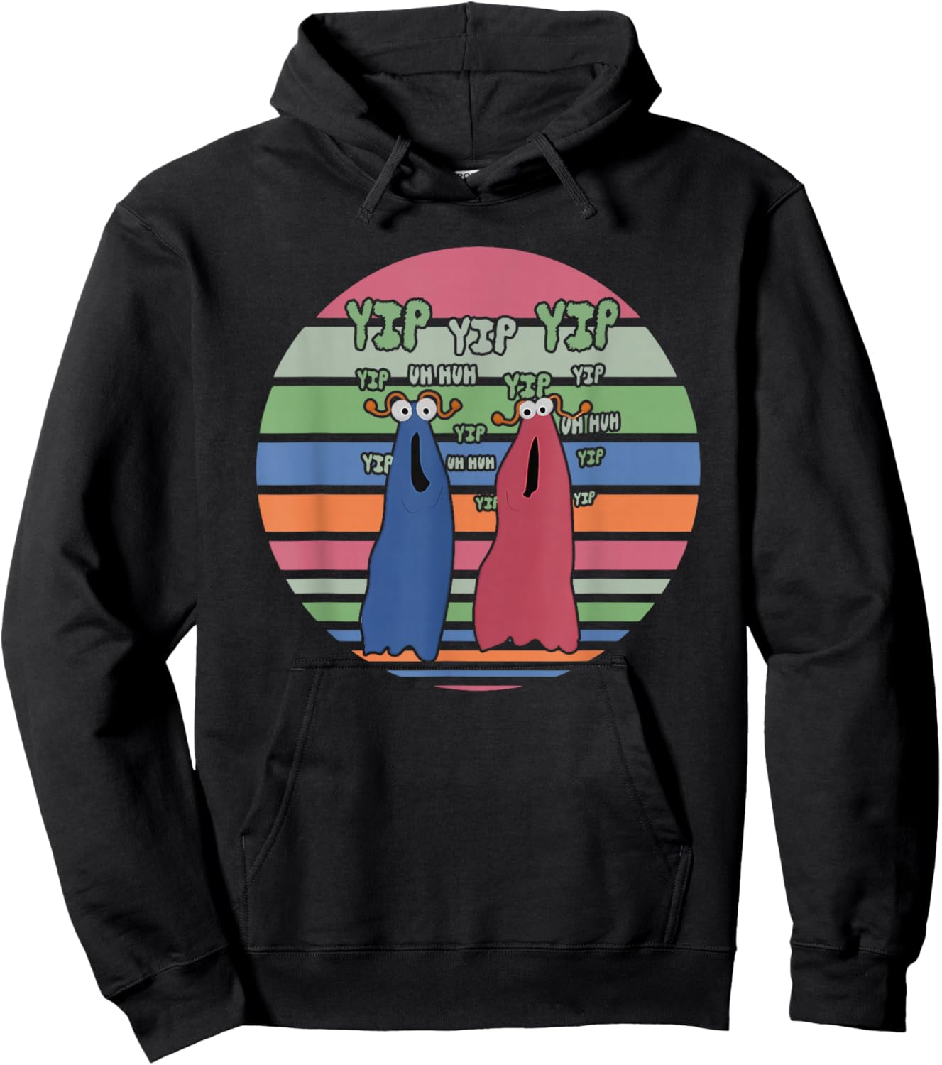 Yip Yip Yip Yip Uh Huh Yip Uh Huh Yip Apparel Hoodie - Hoodie | Black