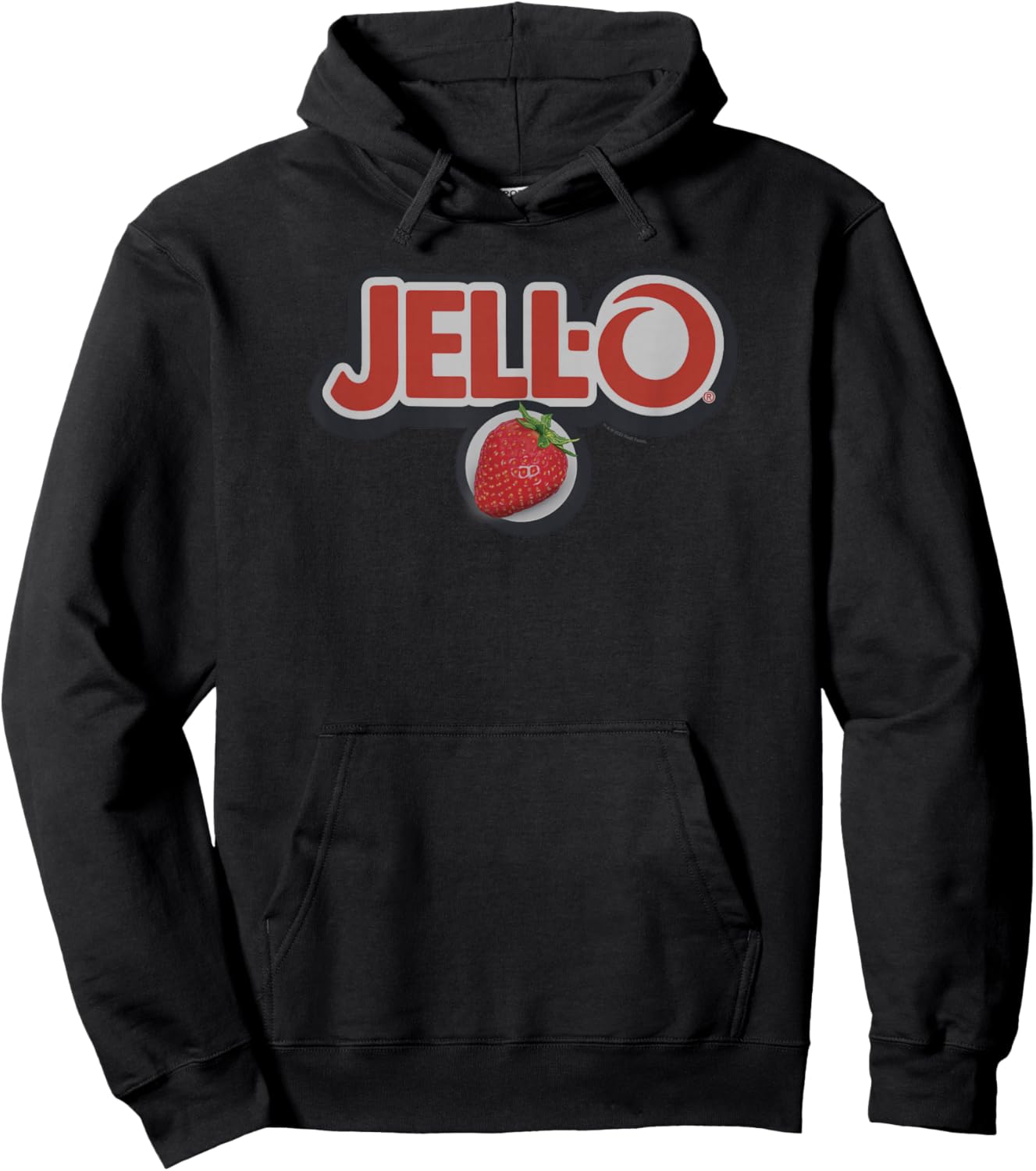 Jell-O Strawberry Vintage Snack Classic Logo Hoodie - Hoodie | Black