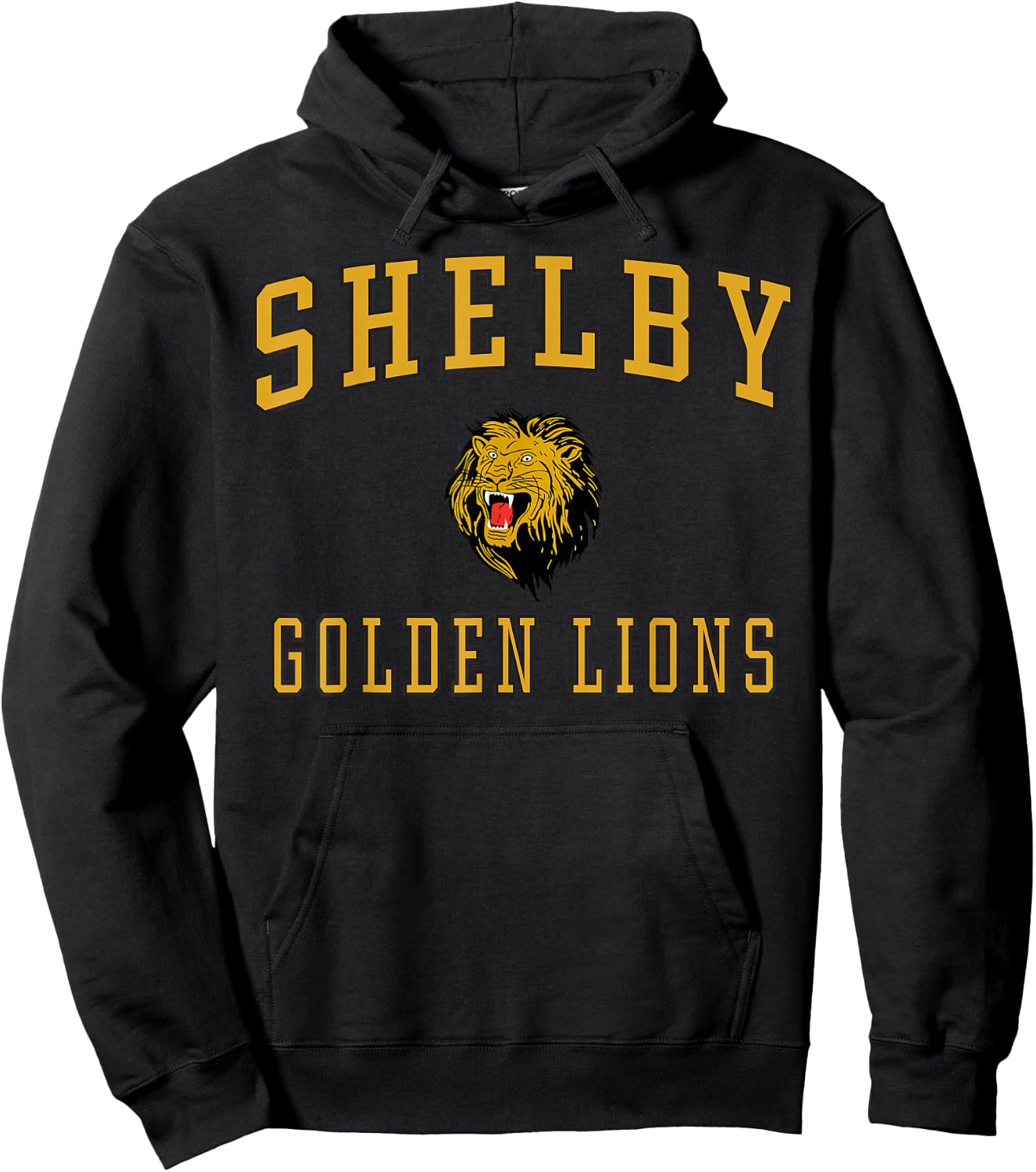 Shelby High School Golden Lions C1 Hoodie - Hoodie | Black