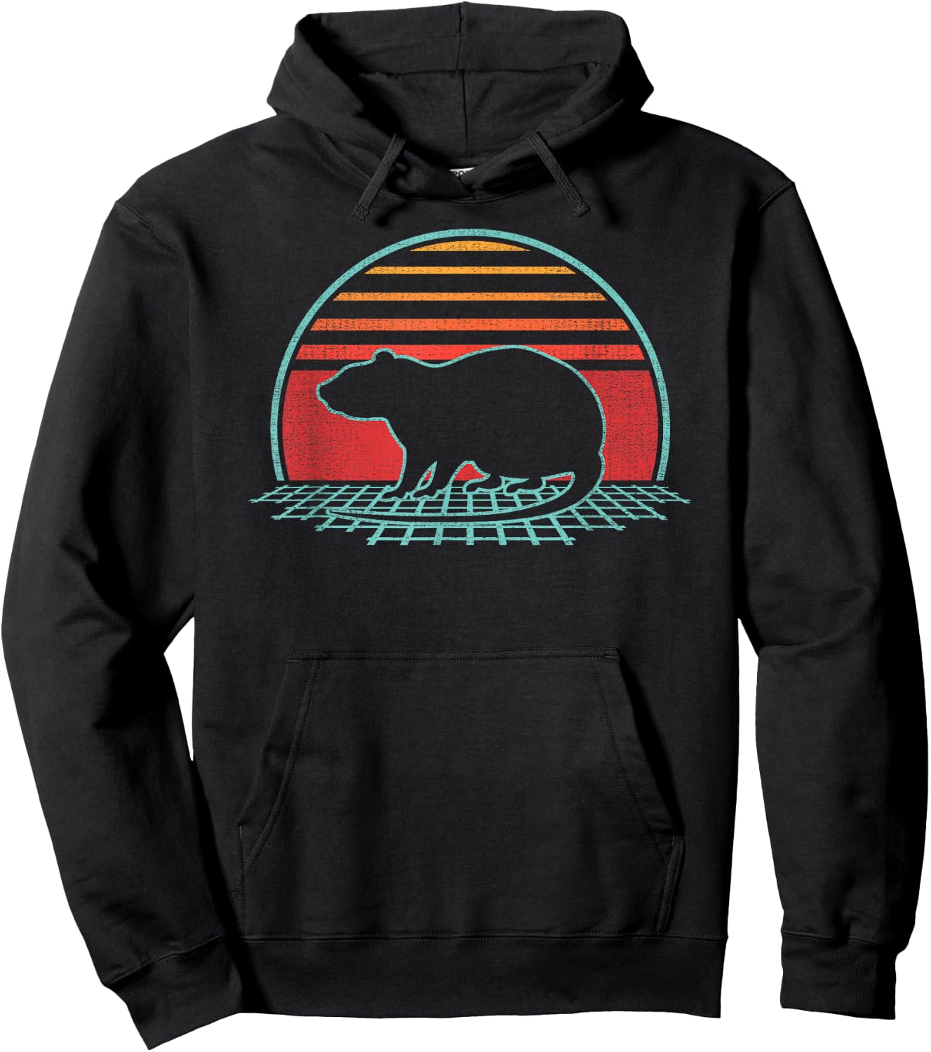 Rat Lover Animal Retro Vintage 80s Style Hoodie - Hoodie | Black