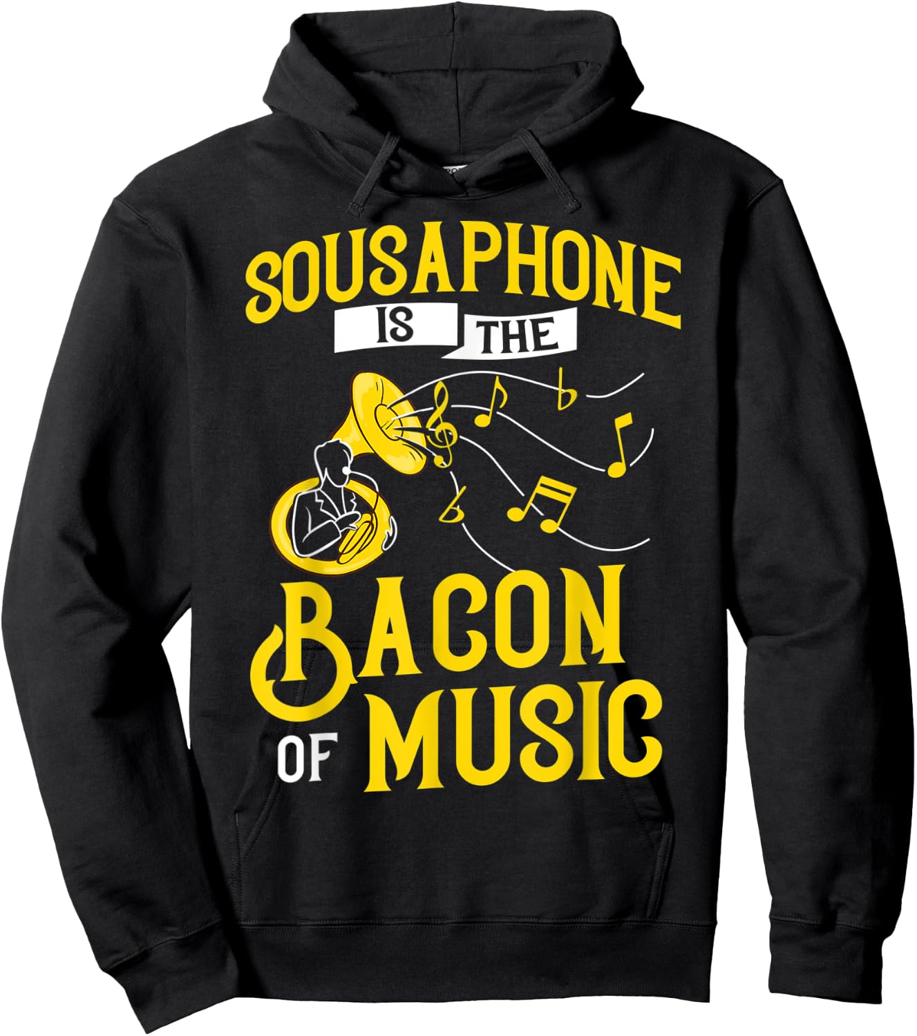 Sousaphone Tuba Marching Band Instrument Music Player Hoodie - Hoodie | Black