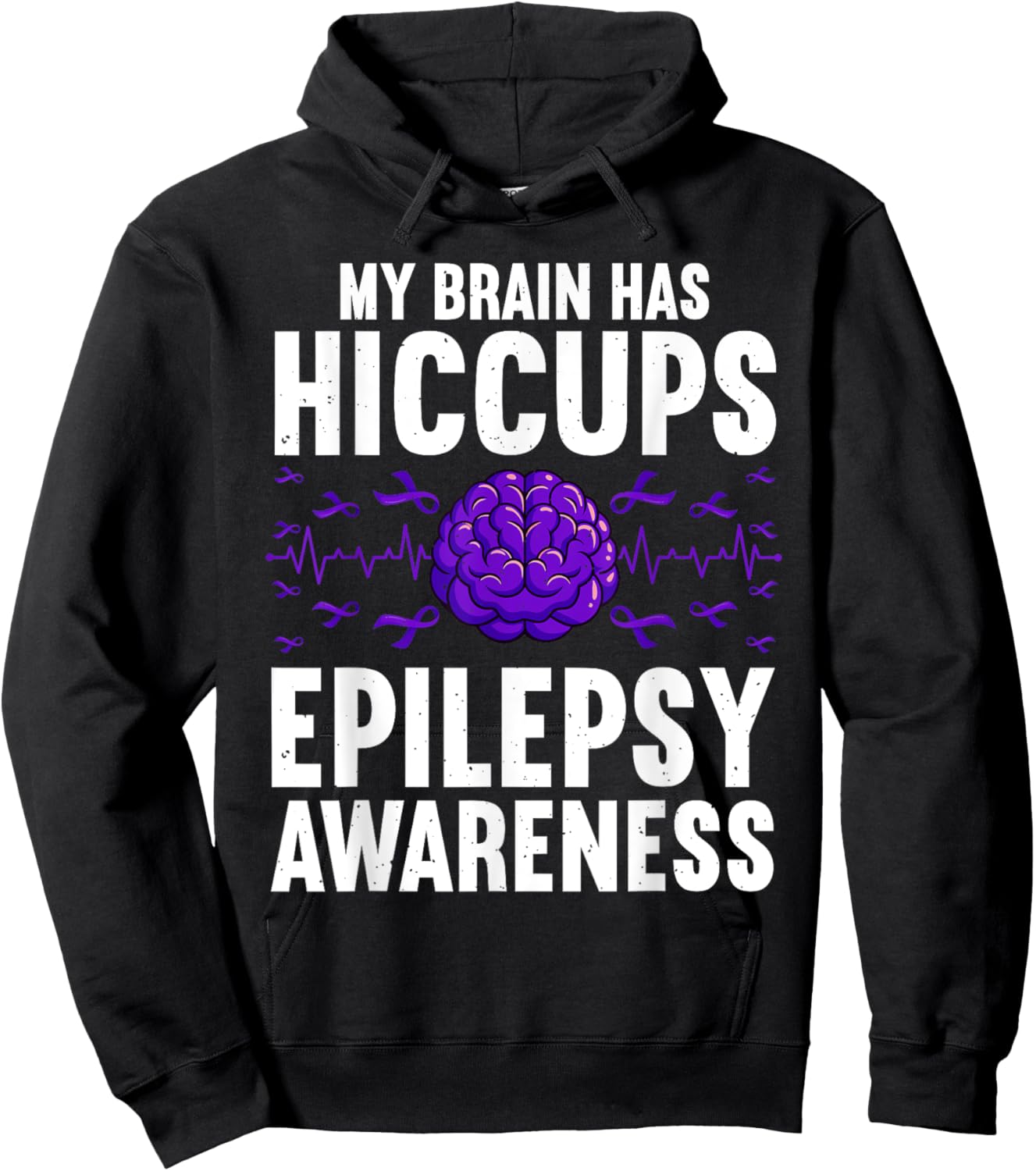 Cool Epilepsy Art Women Seizure Epilepsy Awareness Hoodie - Hoodie | Black