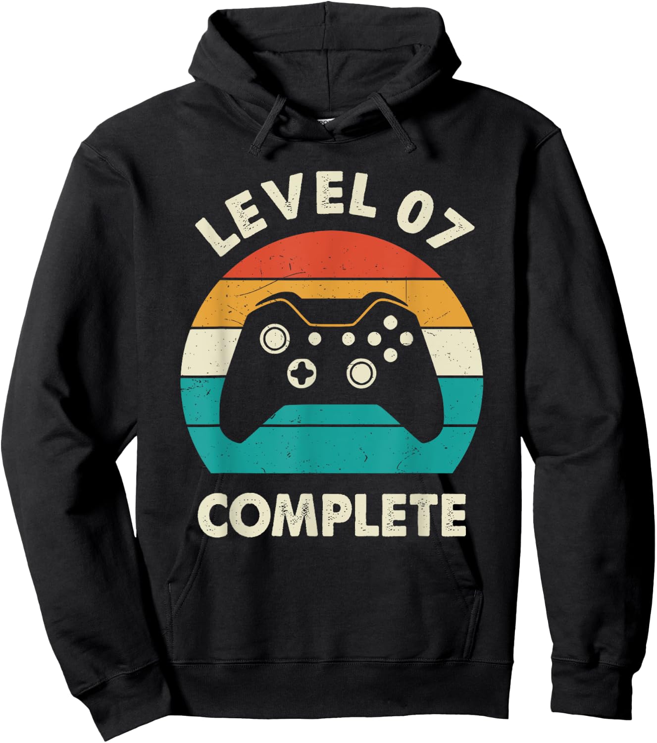 7th Wedding Anniversary For Couples Level 7 Complete Hoodie - Hoodie | Black