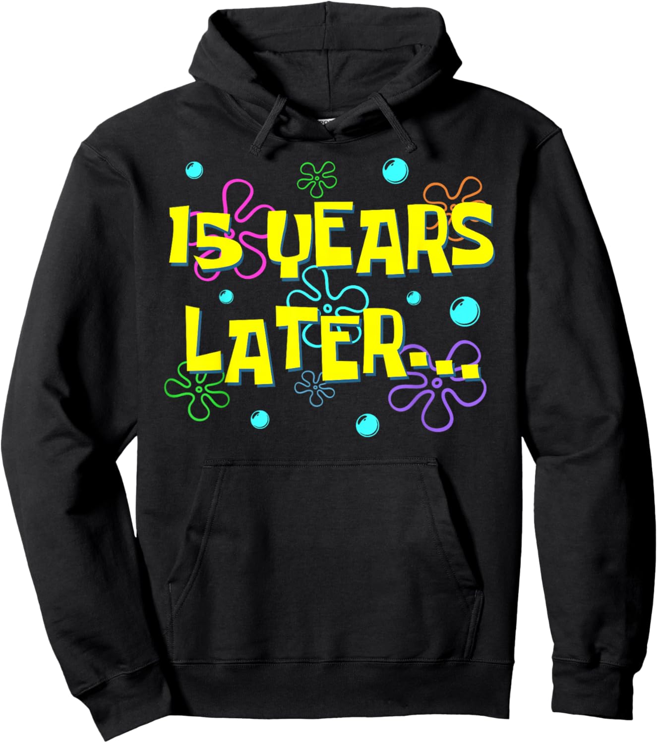 Bruh Fifteen 15 Years Later 15th Birthday Party Funny Meme Hoodie - Hoodie | Black