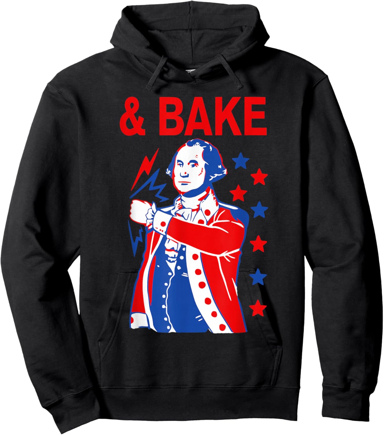 Funny Shake and Bake 4th of July Couple Matching & Bake Hoodie - Hoodie | Black