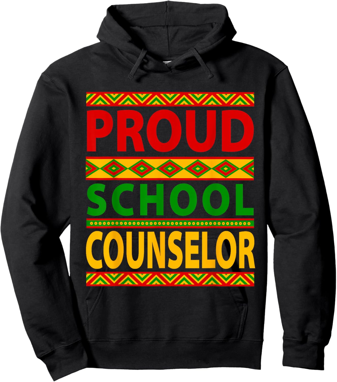 Proud School Counselor Job Costume Black History Month Afro Hoodie - Hoodie | Black