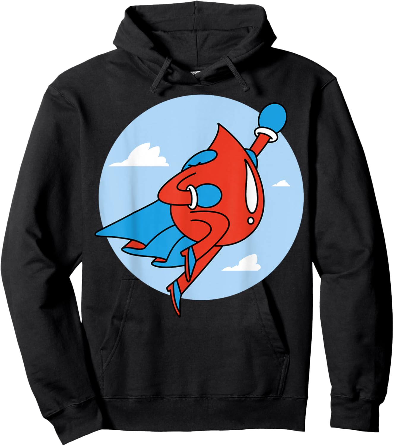 Superhero Blood Drop Hoodie - Hoodie | Black